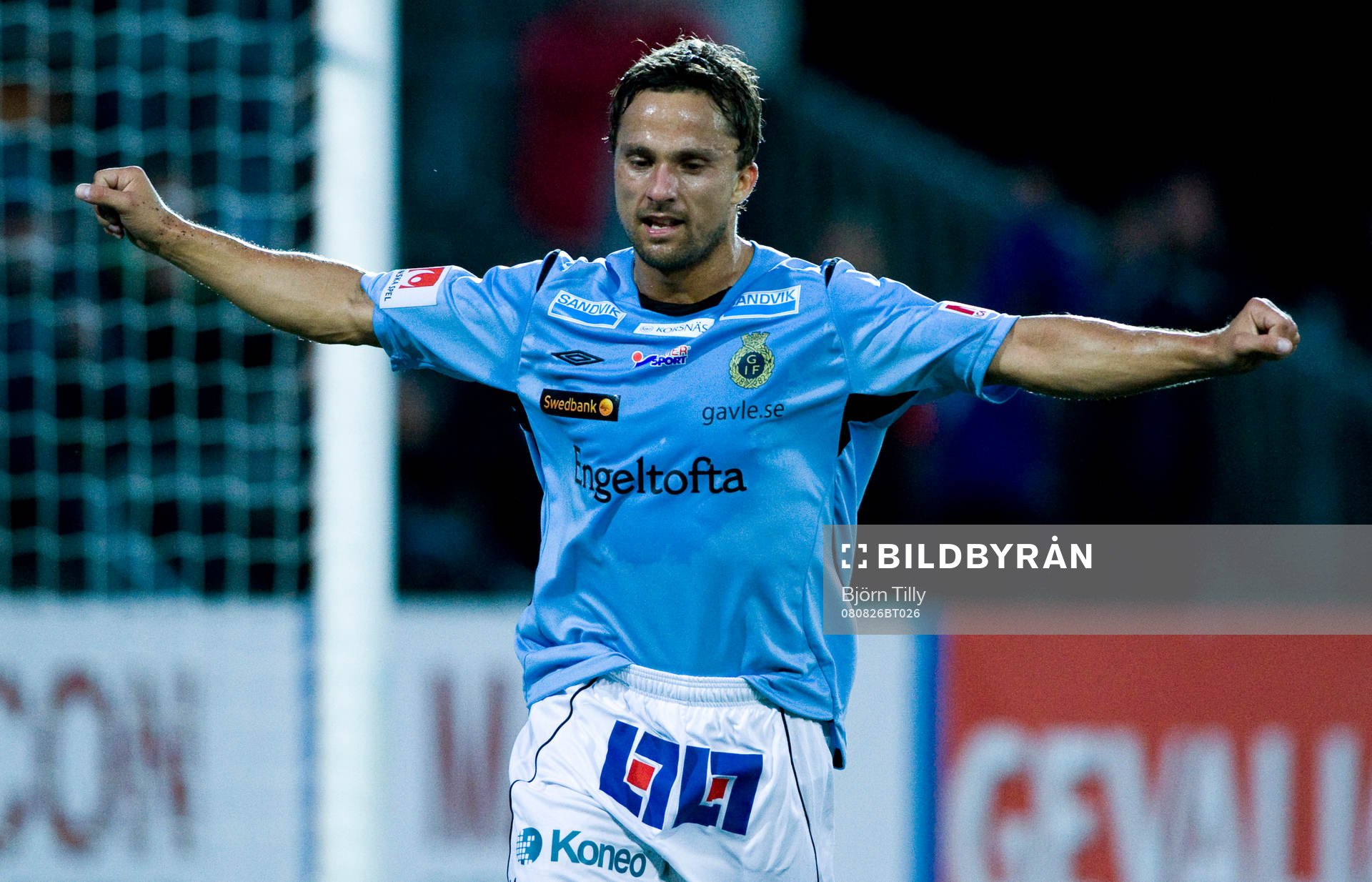 Mathias Woxlin, Gefle, jubel gjorde två mål
