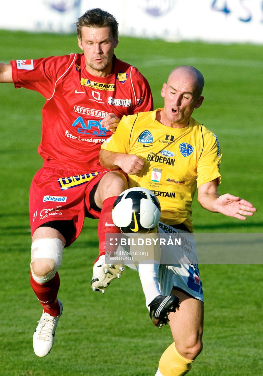 Jens Nordström, LB och Tobias Nilsson, Falkenberg
