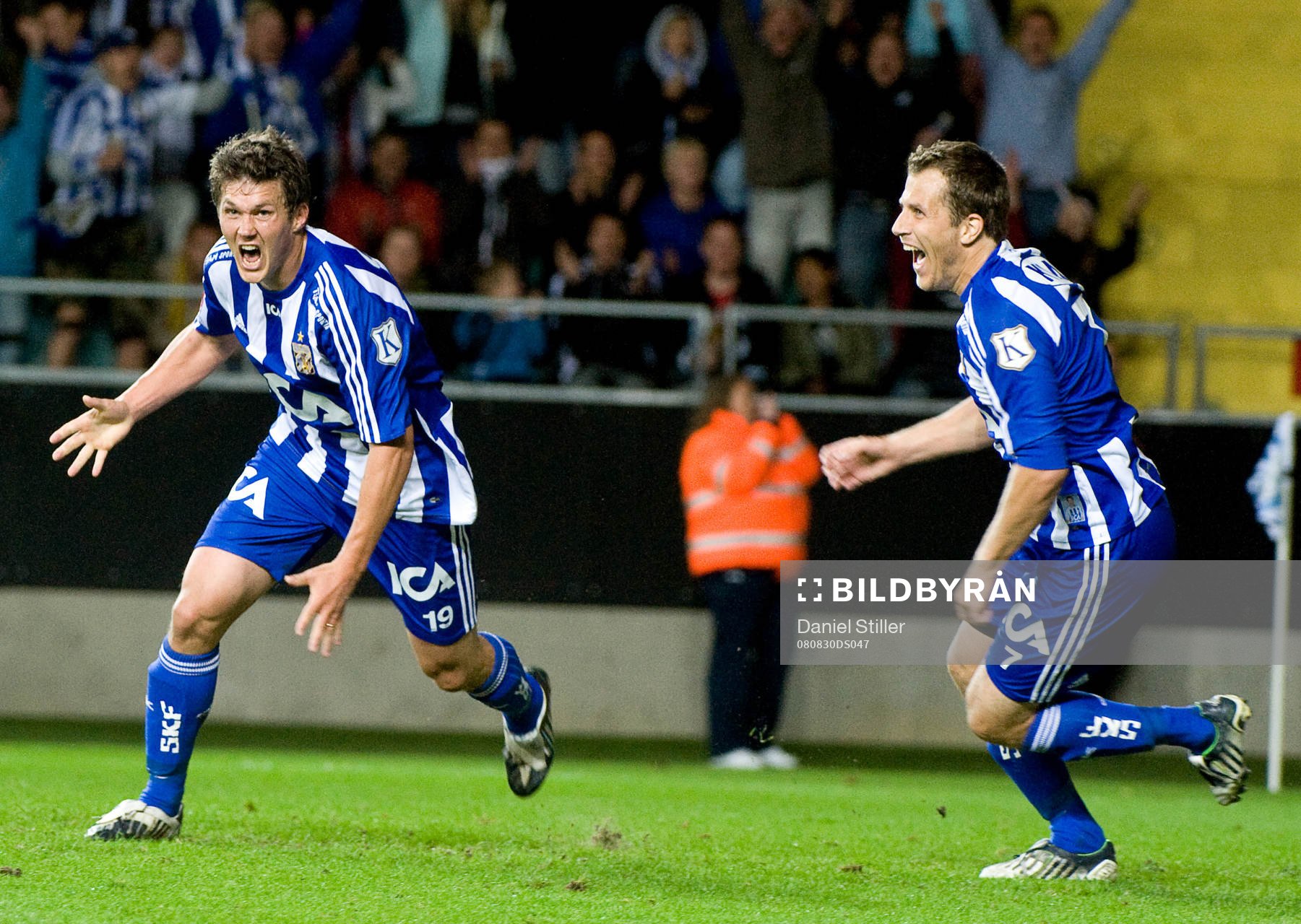 Hannes Stiller gör 2-0 till IFK Göteborg. Jubel