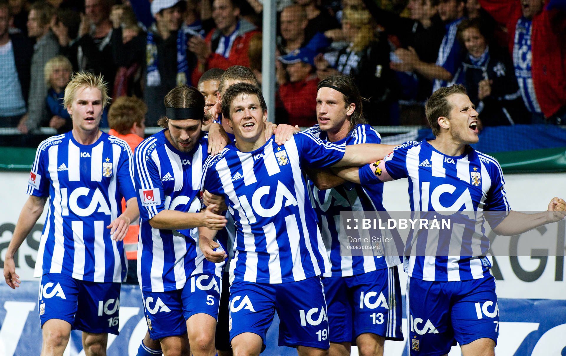 Hannes Stiller gör 2-0 till IFK Göteborg. Jubel