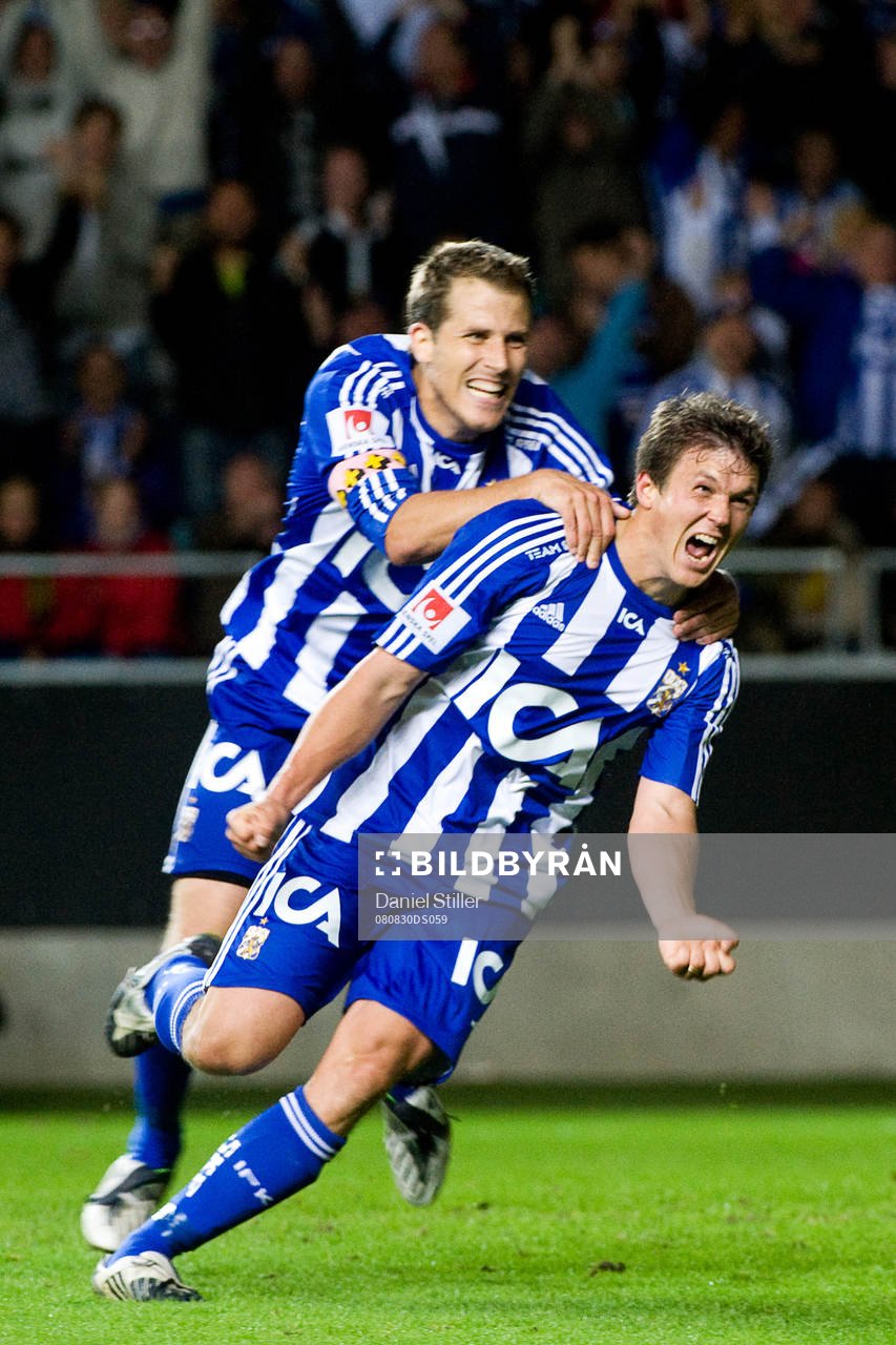 Hannes Stiller gör 2-0 till IFK Göteborg. Jubel
