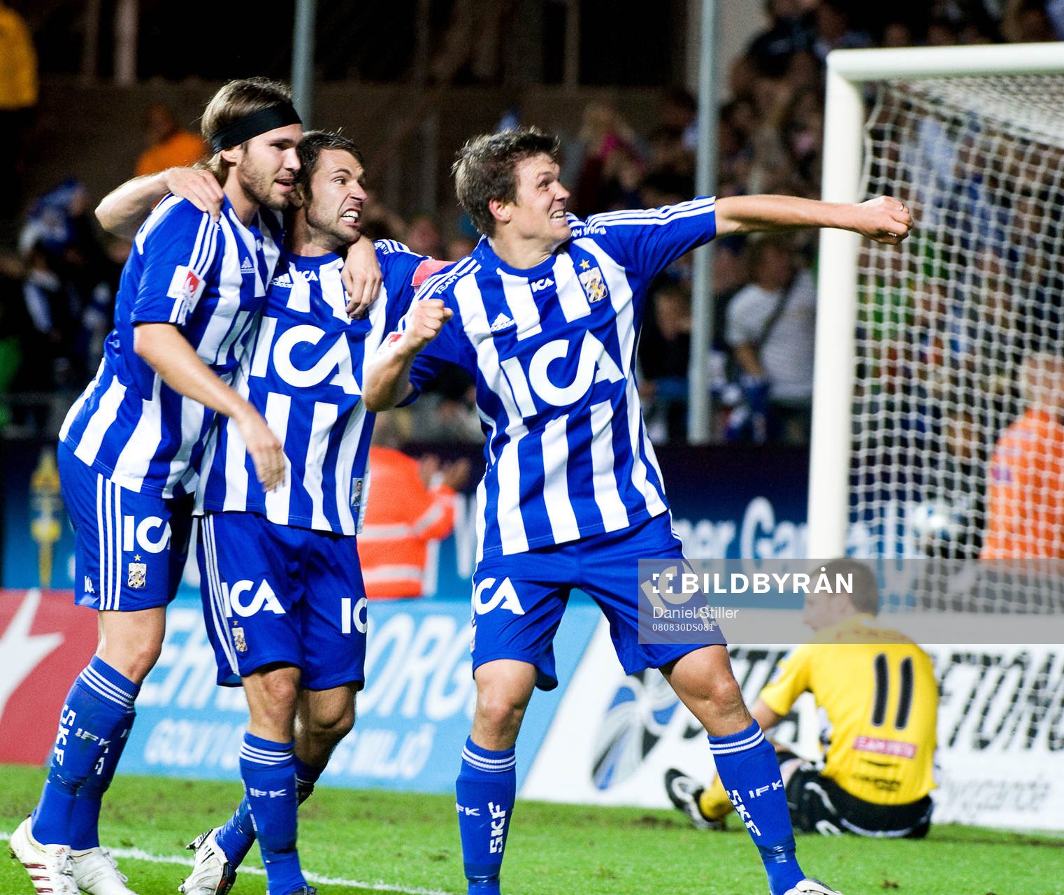 Hannes Stiller gör 2-0 till IFK Göteborg. Jubel