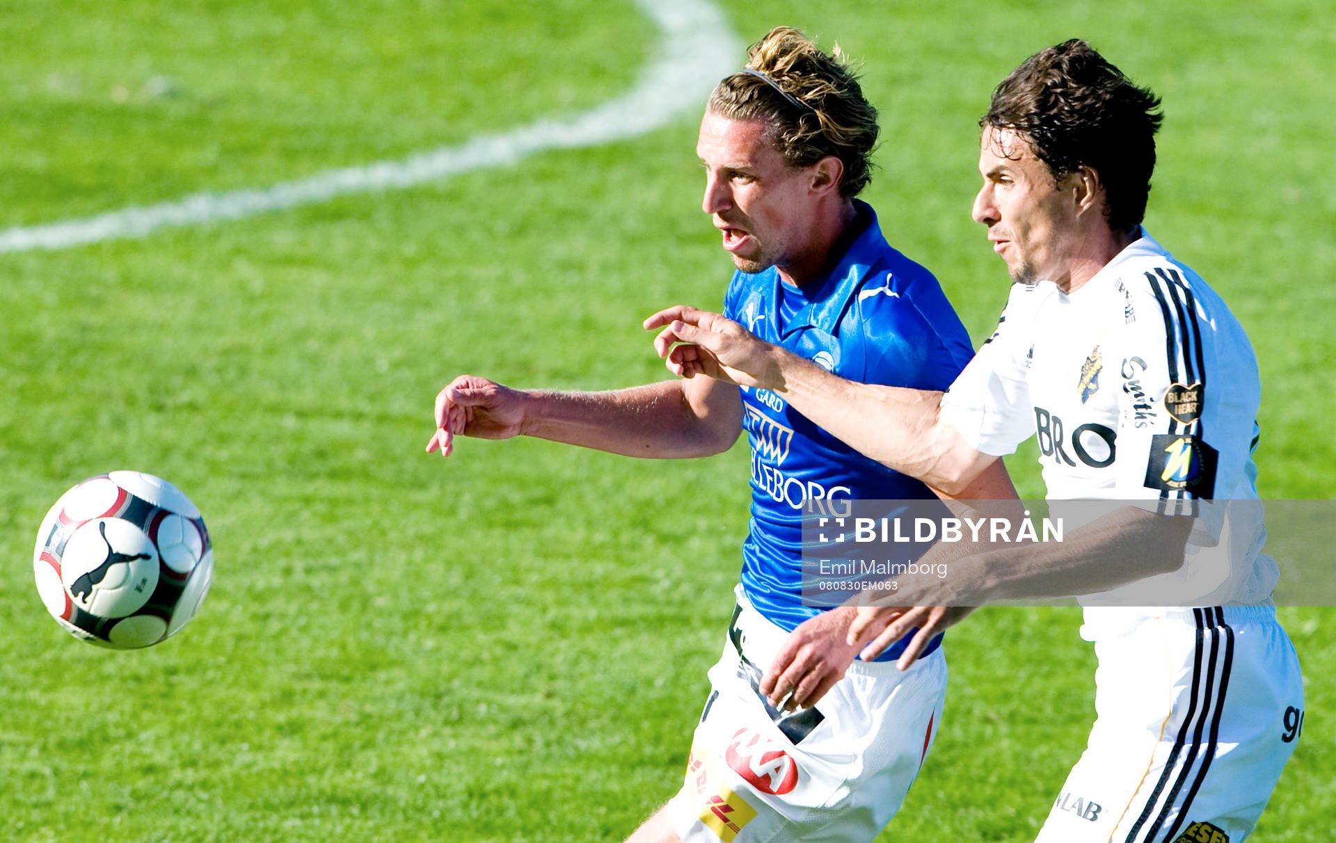 Daniel Mendes, AIK och Thommie Persson, TFF