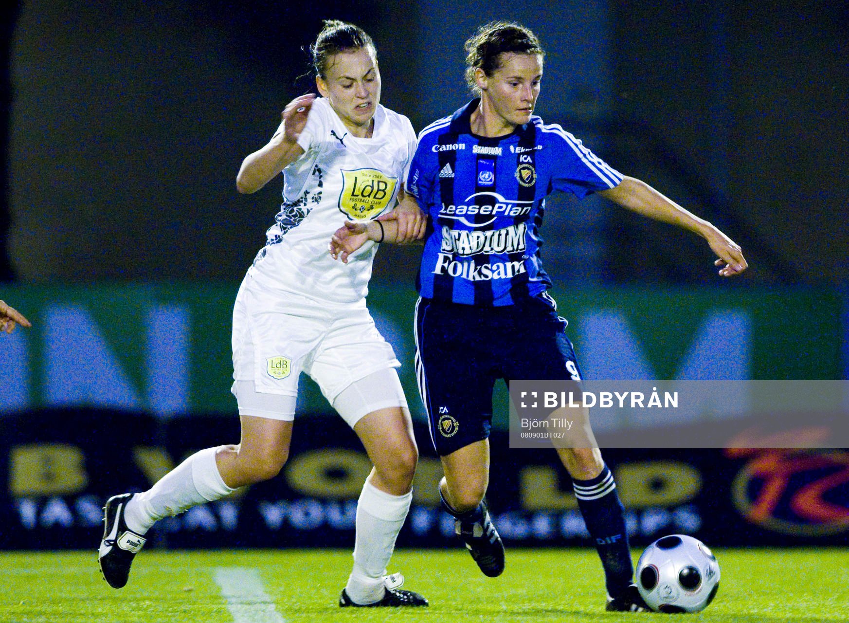 Nera Smajic, LdB Malmö och Femke Maes, Djurgården