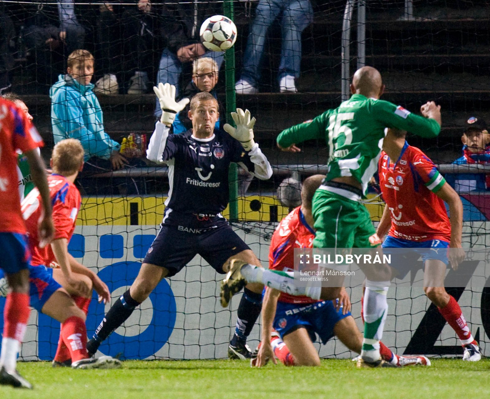 Daniel Andersson, målvakt och Nathan Paulse