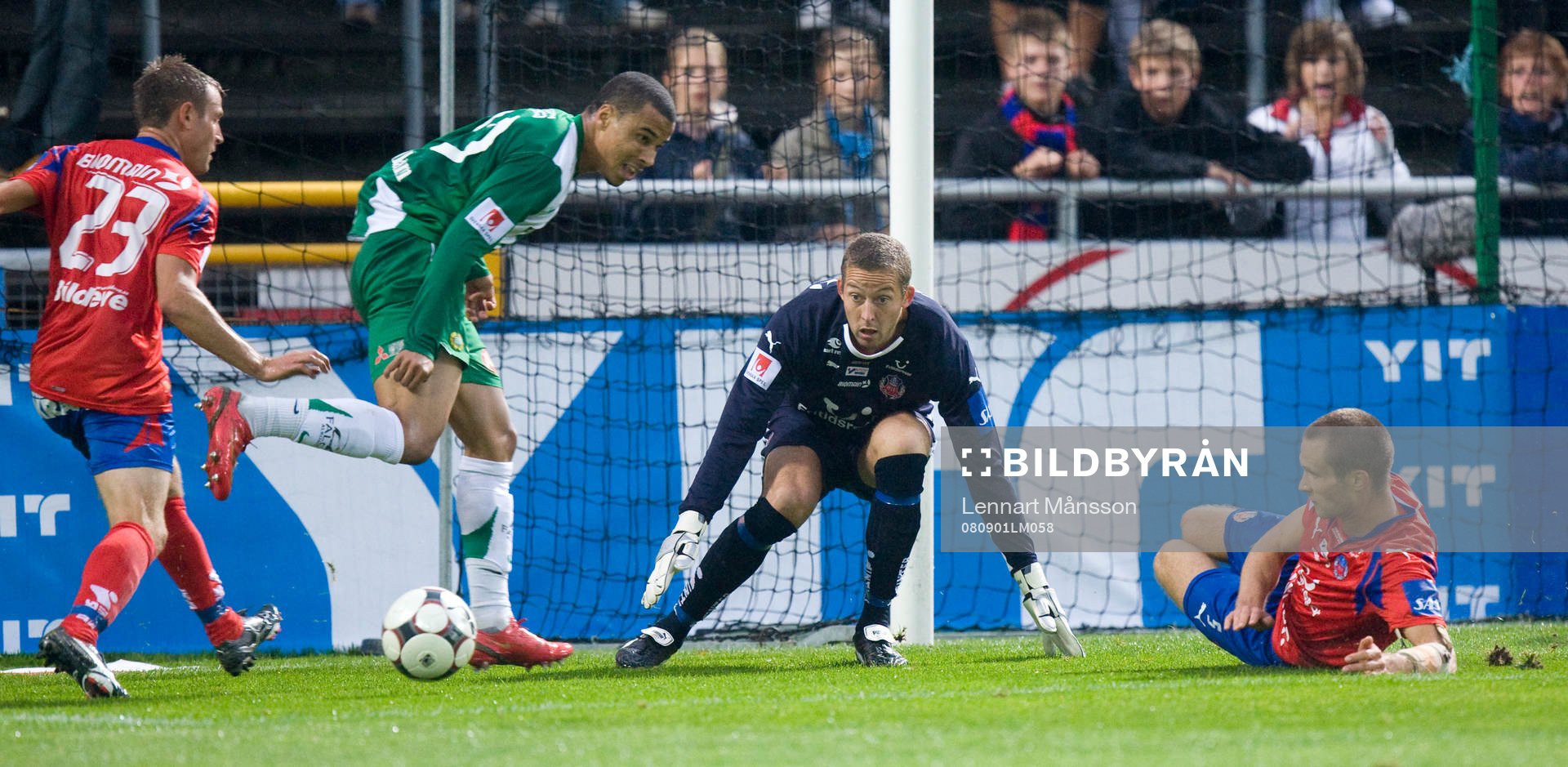 Charlie Davies och Daniel Andersson, målvakt