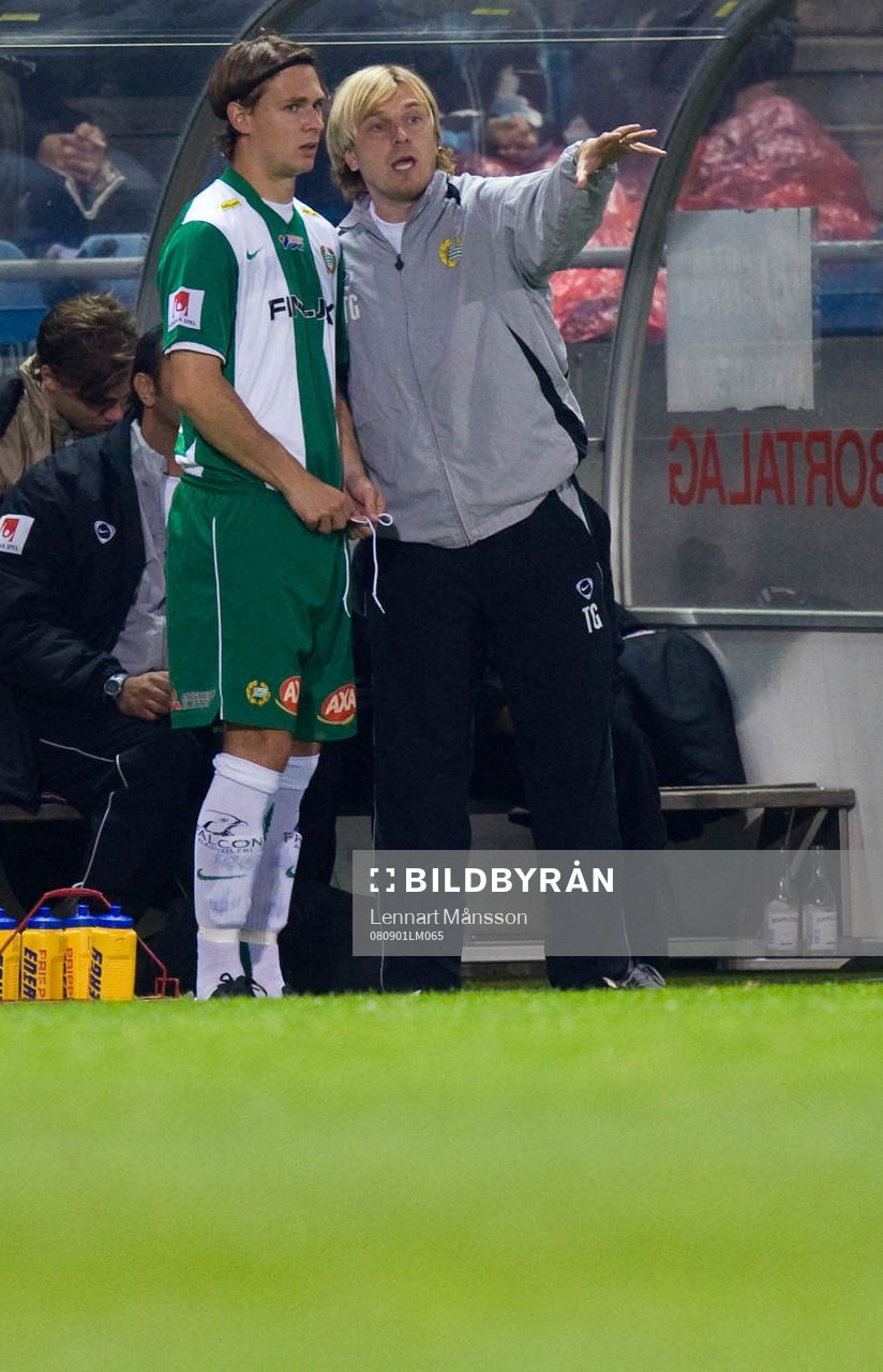 Tony Gustavsson, tränare, Hammarby och Freddy Söderberg