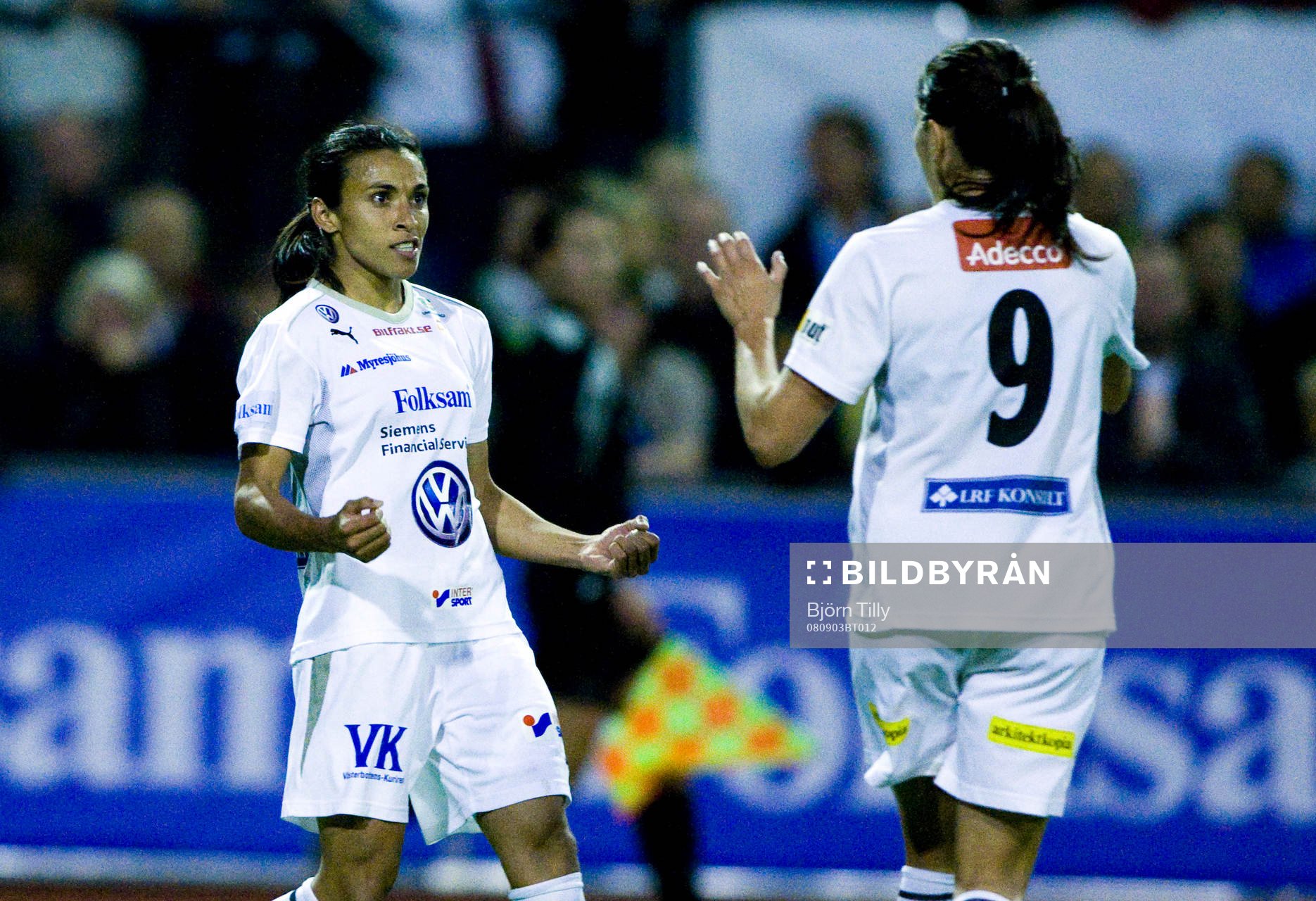  Marta Da Silva, och Madeleine Edlund, Umeå efter 0-3.   
