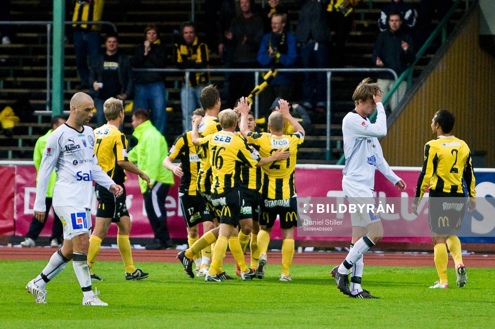 Häcken gör 1-0. Jubel
