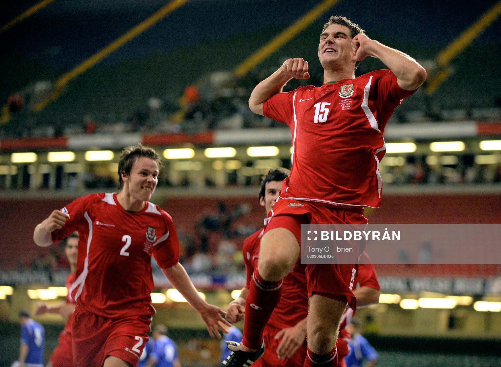 Sam Vokes, Wales, jubel