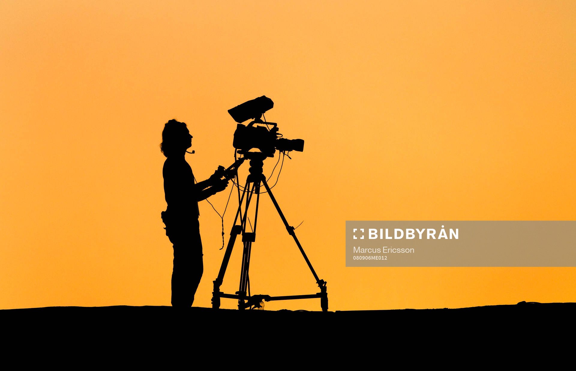 Fotograf, Kameraman, TV-fotograf, Videokamera, Siluett