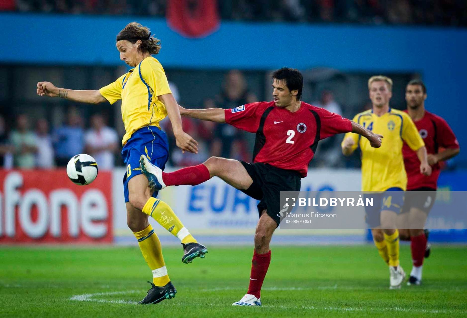 Zlatan Ibrahimovic, Sverige och Elvin Biqiri, Albanien