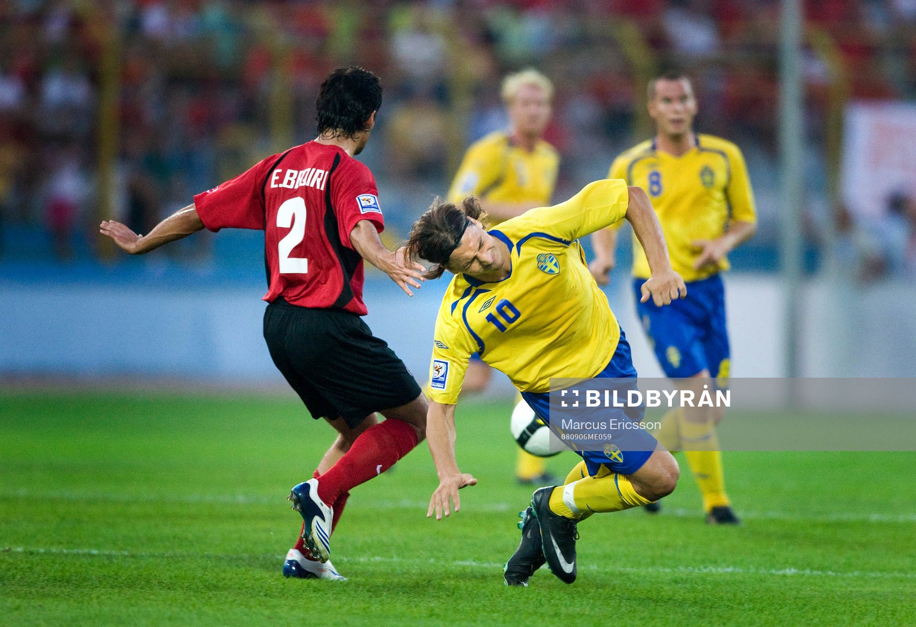 Zlatan Ibrahimovic, Sverige och Elvin Beqiri, Albanien
