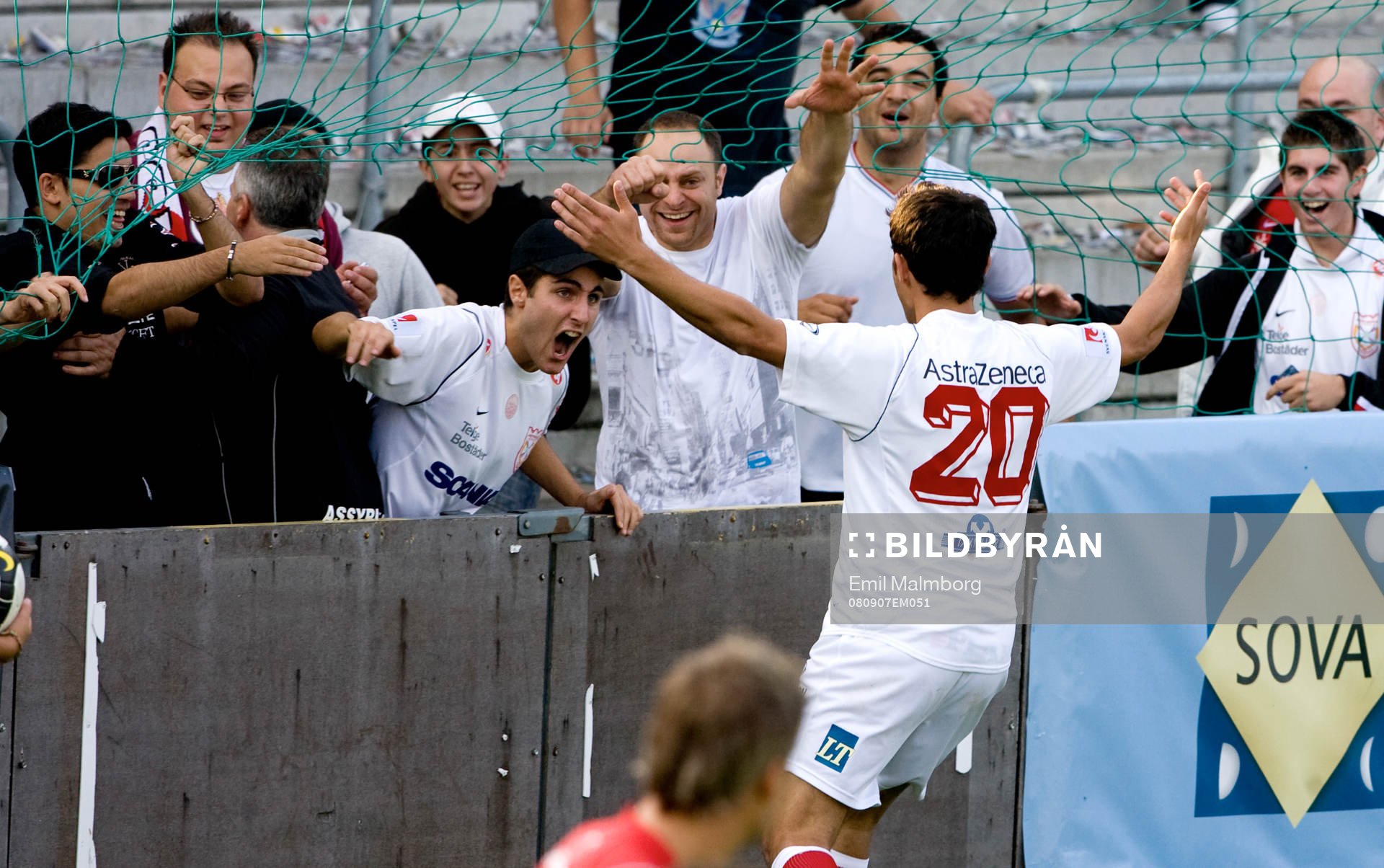  Mattias Genc, Assyriska 2-0. Jubel