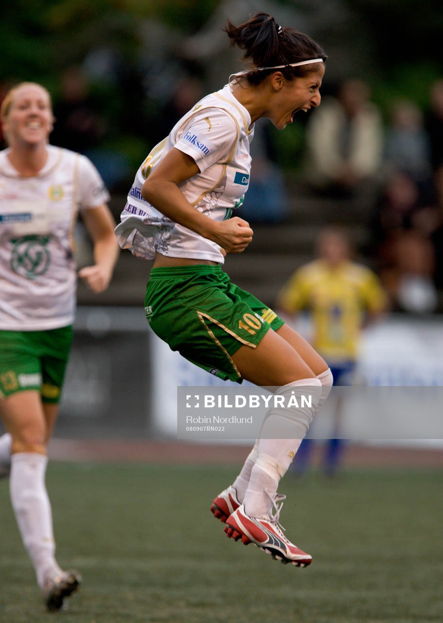  Nazanin Vaseghpanah, Hammarby jubel efter 2-0