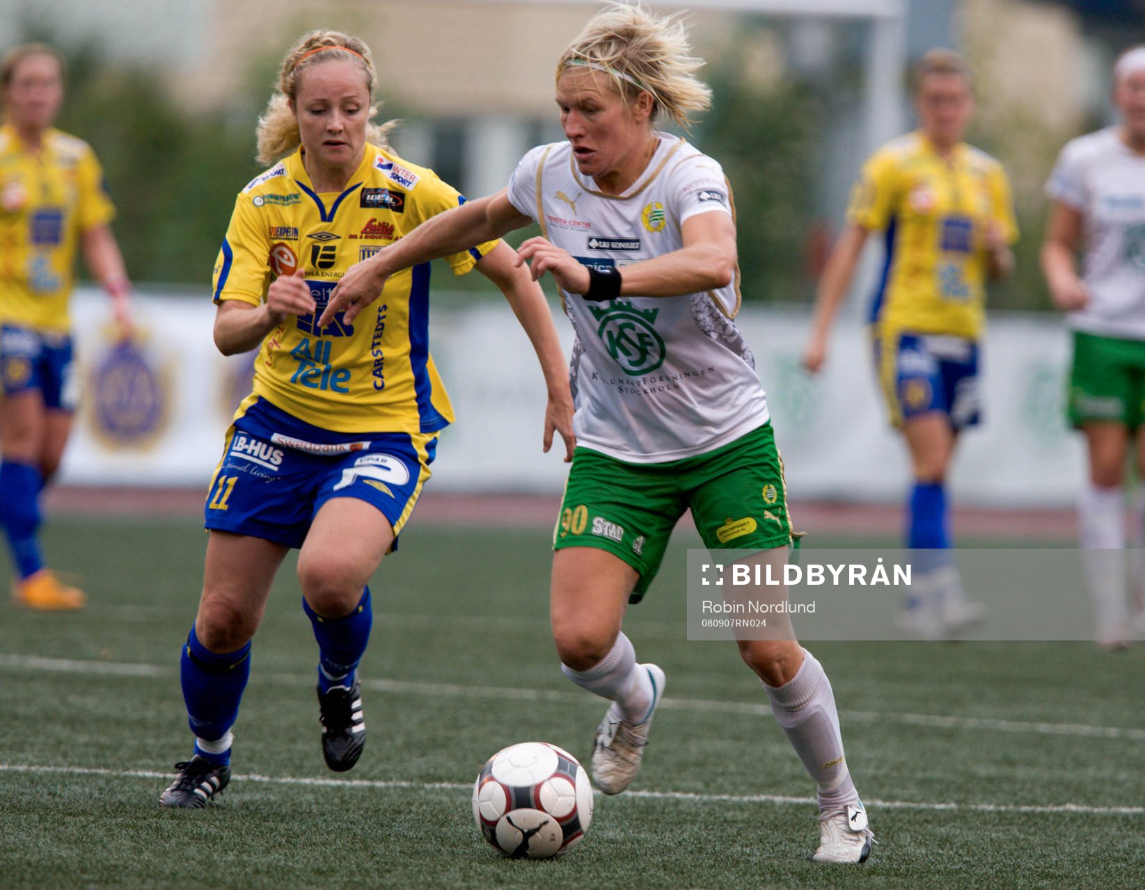  Kicki Bengtsson, Hammarby och Vanessa Mångsén, Umeå Södra