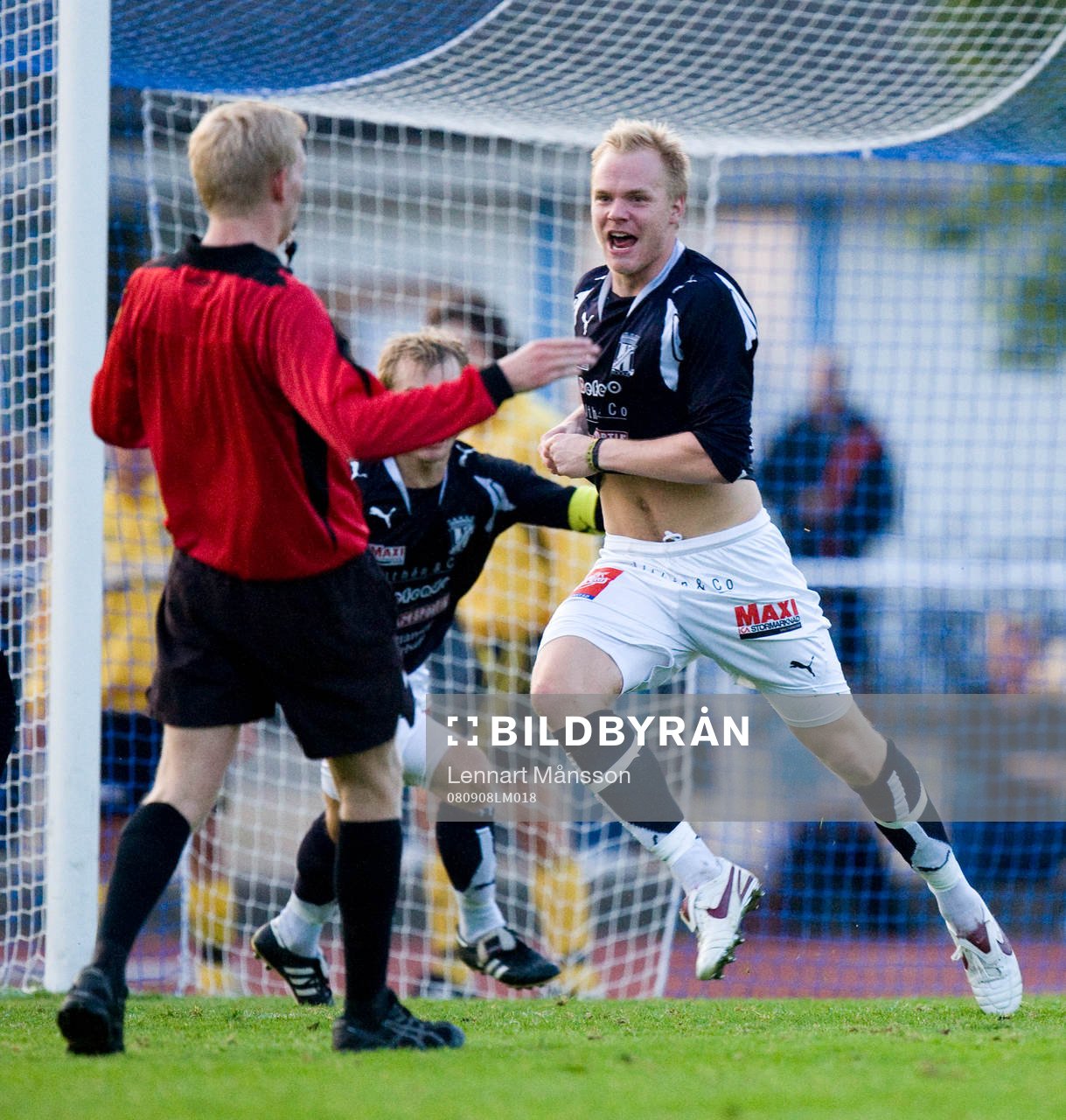 Niklas Fischer, Kristianstad, måljubel, jubel