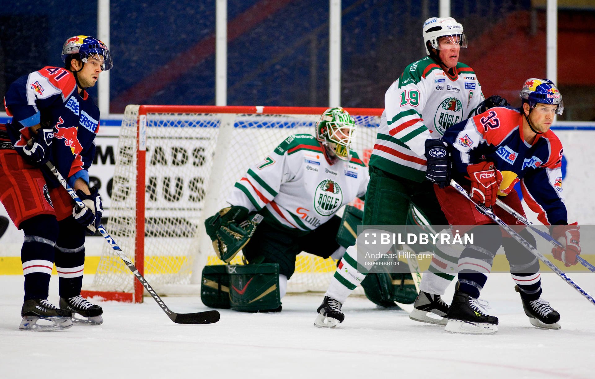 Ishockey, Elitserien, träningsmatch Rögle  - Redbull