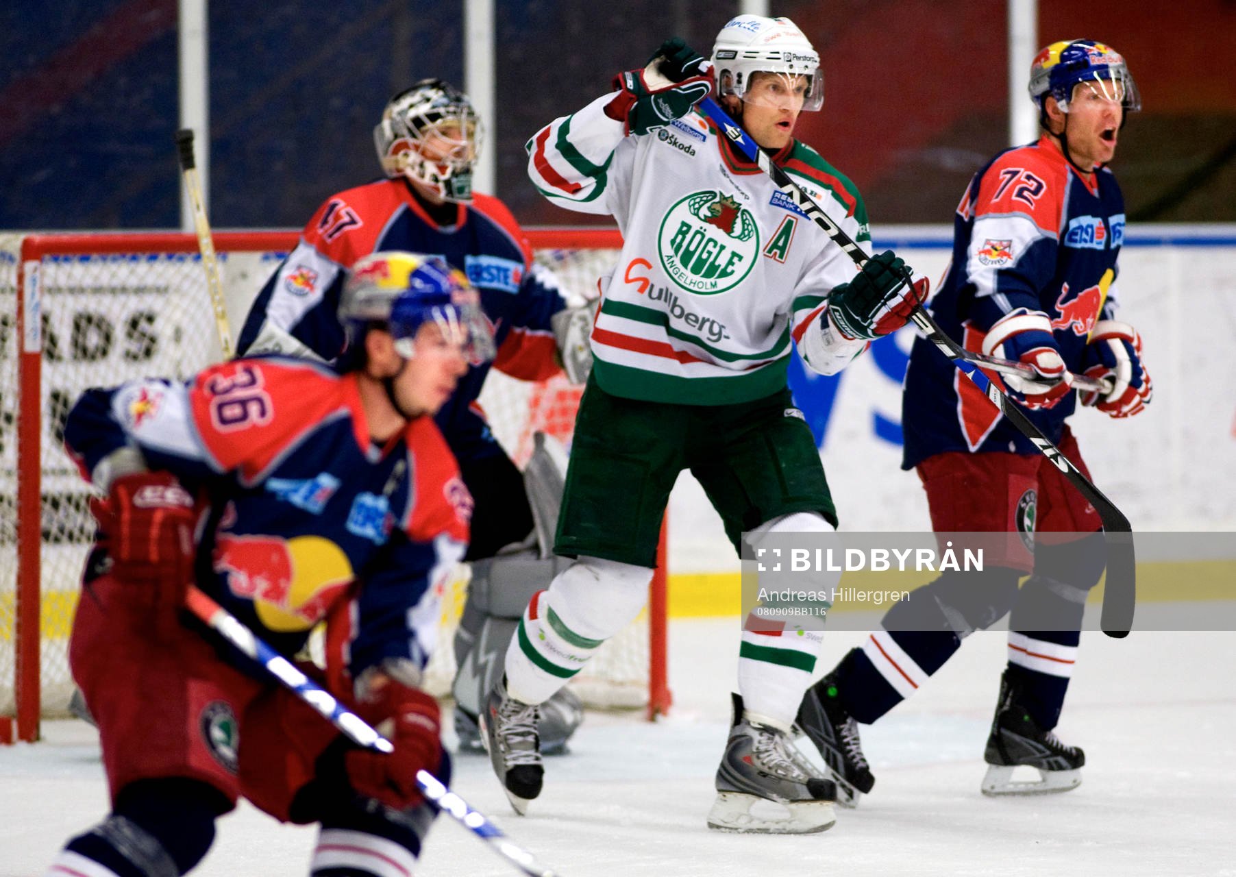 Ishockey, Elitserien, träningsmatch Rögle  - Redbull