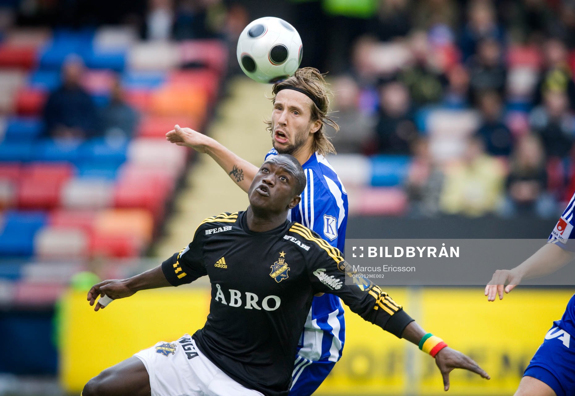 Saihou Jagne, AIK, och Mattias Bjärsmyr, Göteborg