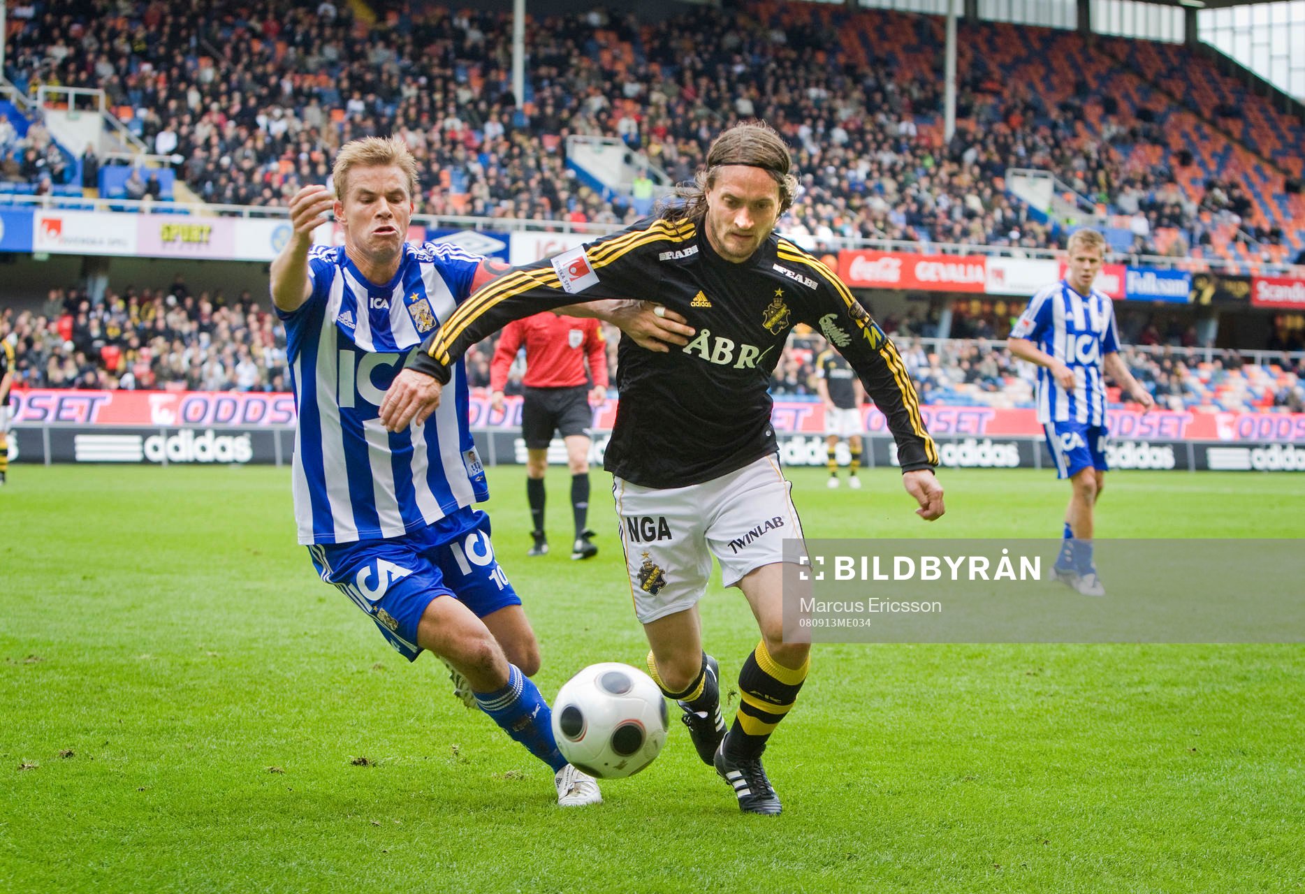 Niclas Alexandersson, Göteborg, och Mats Rubarth, AIK