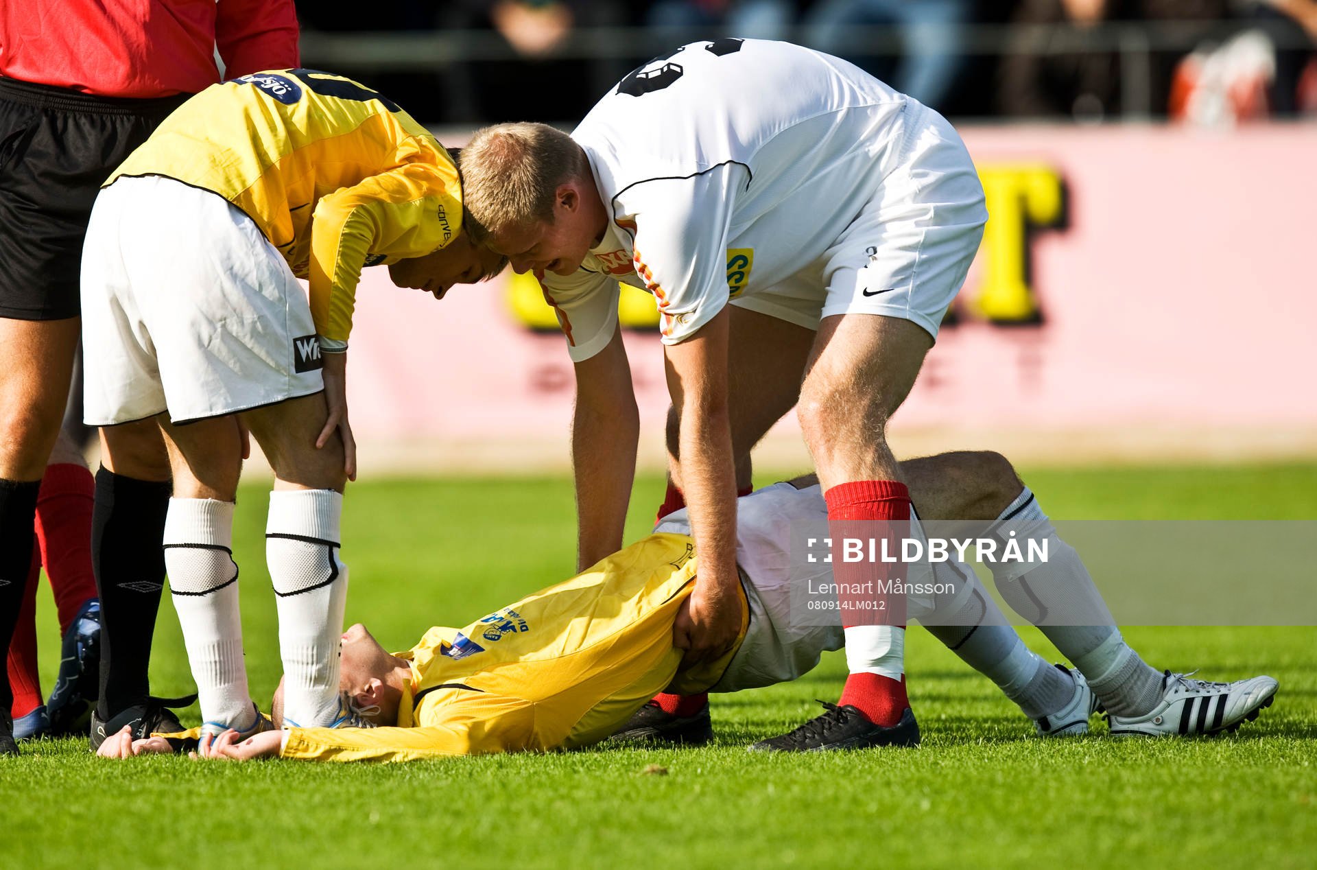 Blerim Mullici, IFK Malmö, skada. Fredrik Jönsson, MABI,