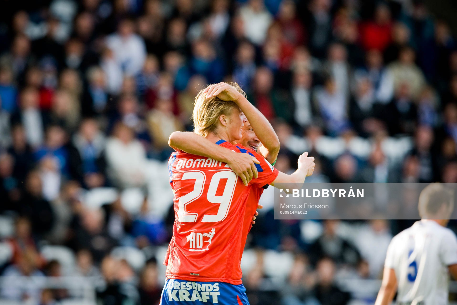 Rasmus Jönsson, och Henrik Larsson, Helsingborg, jubel