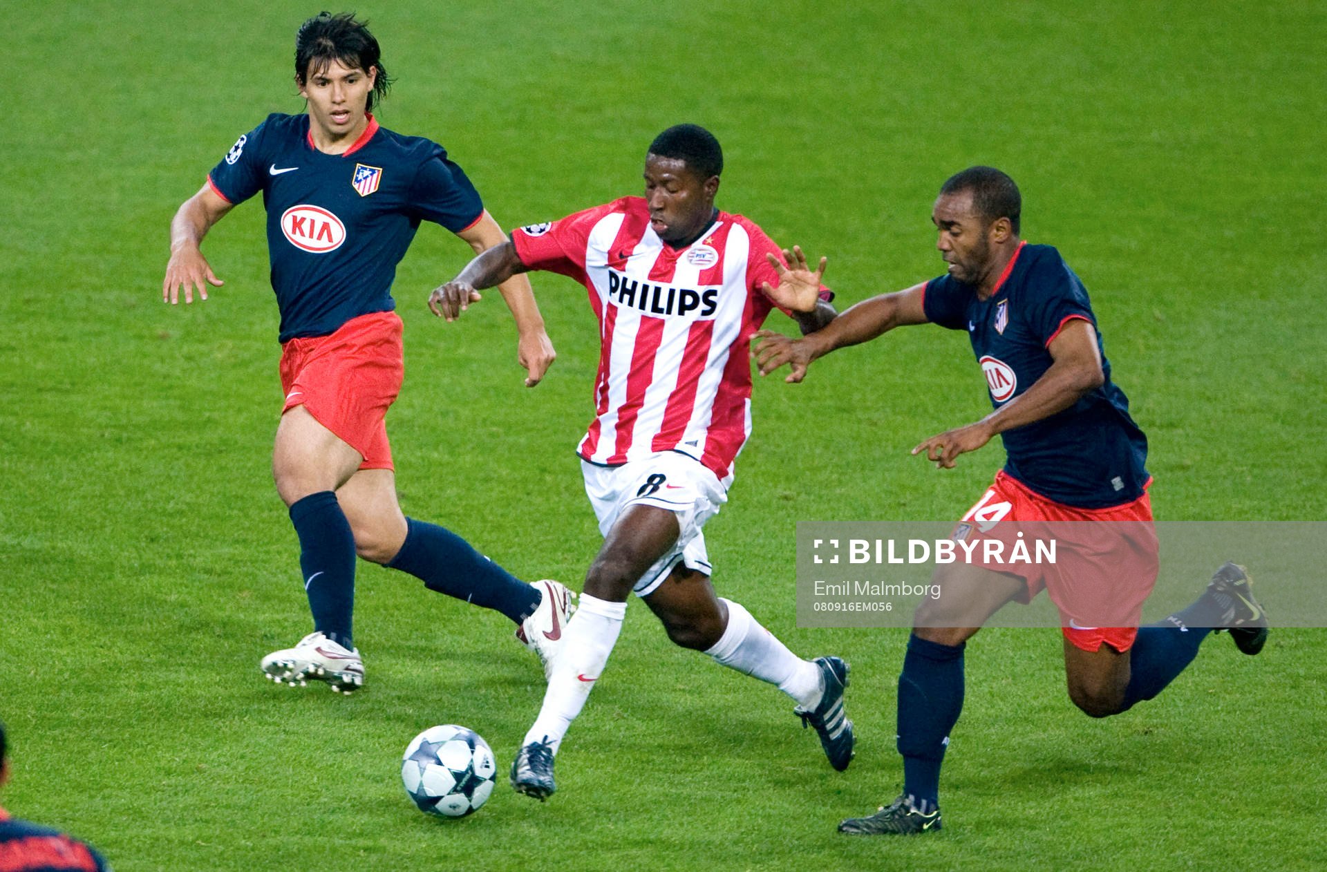  Sergio Agüero, Atletico Madrid, Edison Mendez, PSV och Florent Sinama Pongolle, Atletico Madrid  