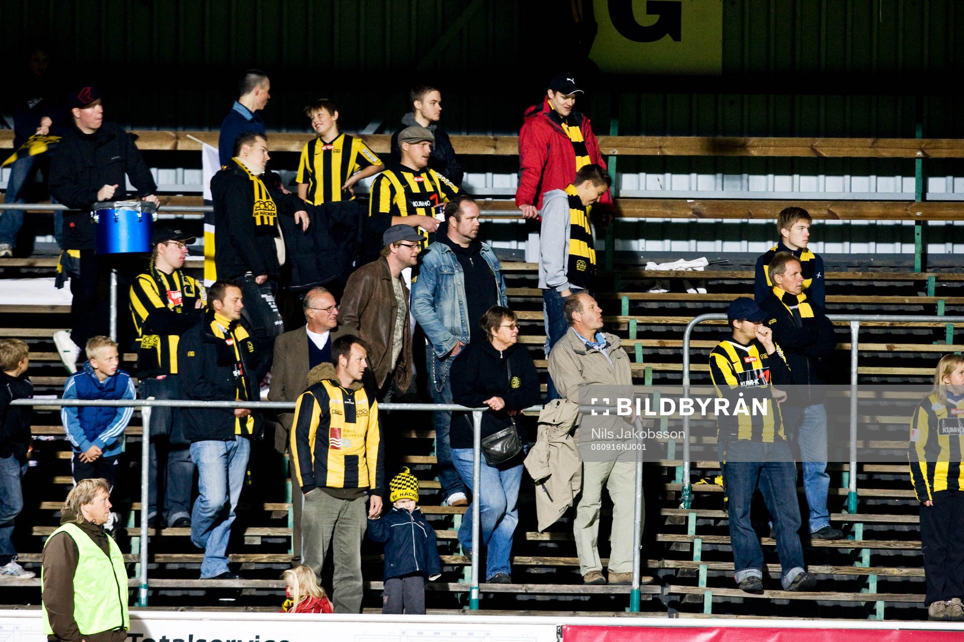 Getingarna BK Häckens supportrar, fans, publik, supporter,