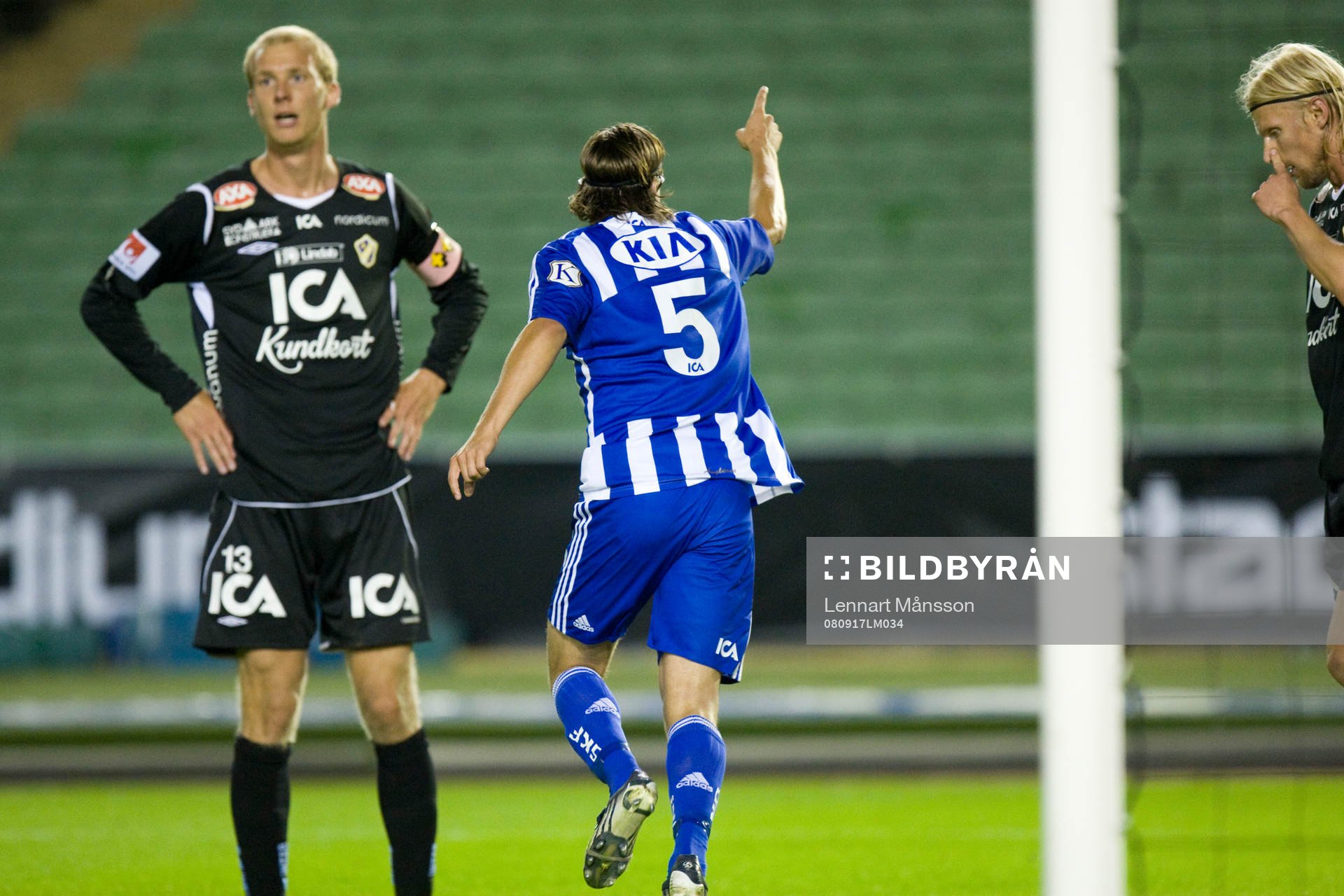 3-0 Mattias Bjärsmyr jubel, Andreas Johansson och Per