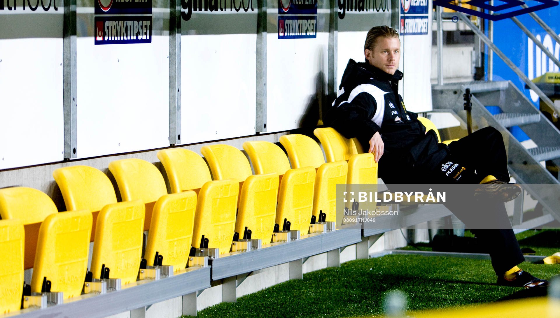 Fredrik Berglund, Elfsborg, på bänk, bänkad