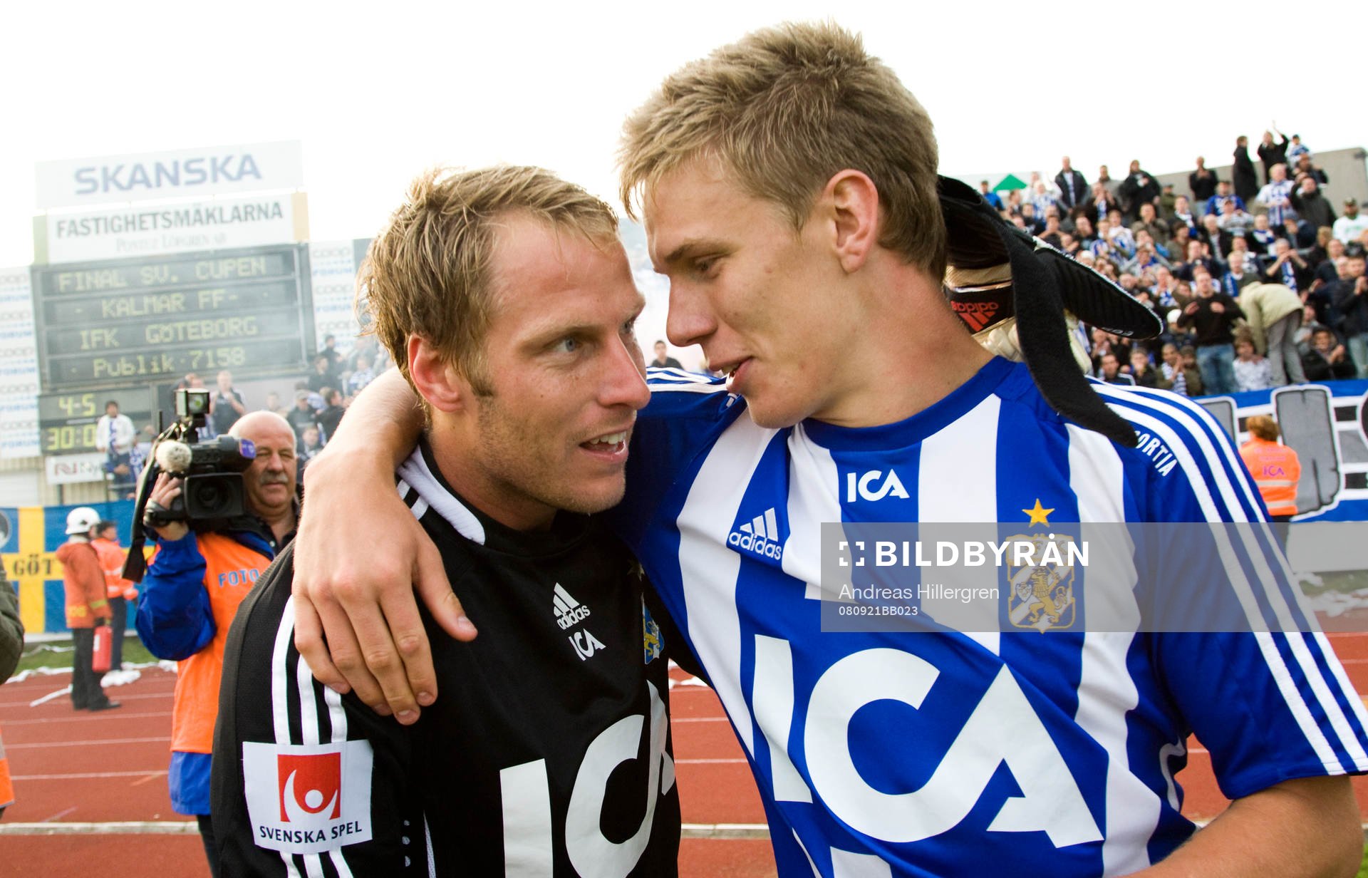 Guldhjältarna Pontus Wenbloom och Kim Christensen, målvakt