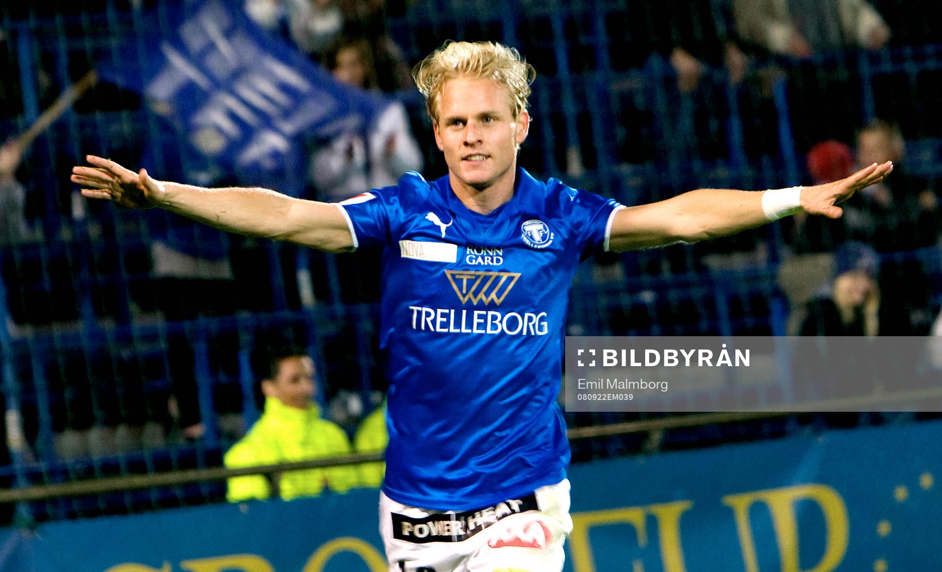 Erik Sundin, Trelleborg, Jubel 2-0