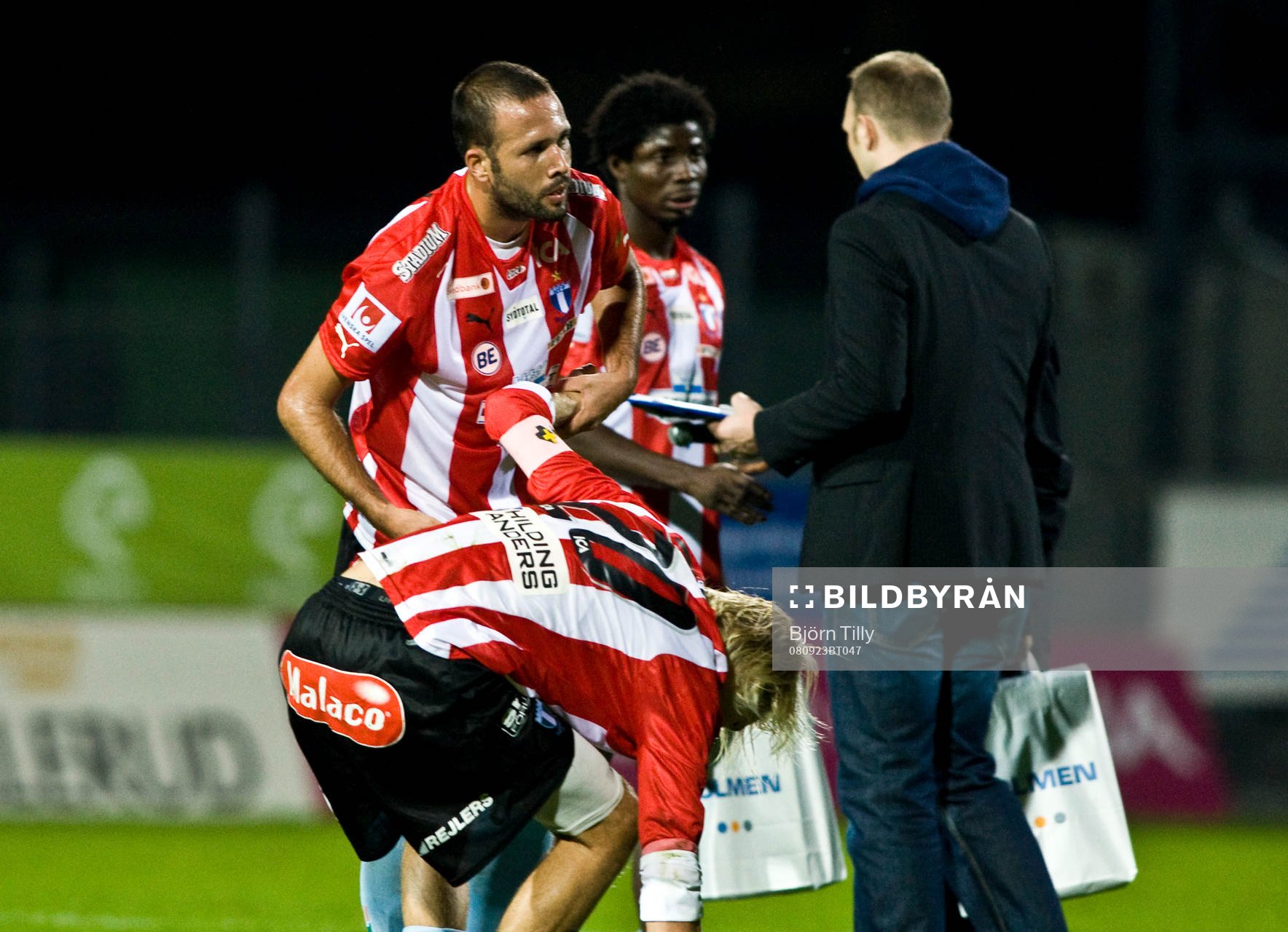 Gabriel de Paulo Limeira, Jimmy Dixon, och Ola Toivonen,