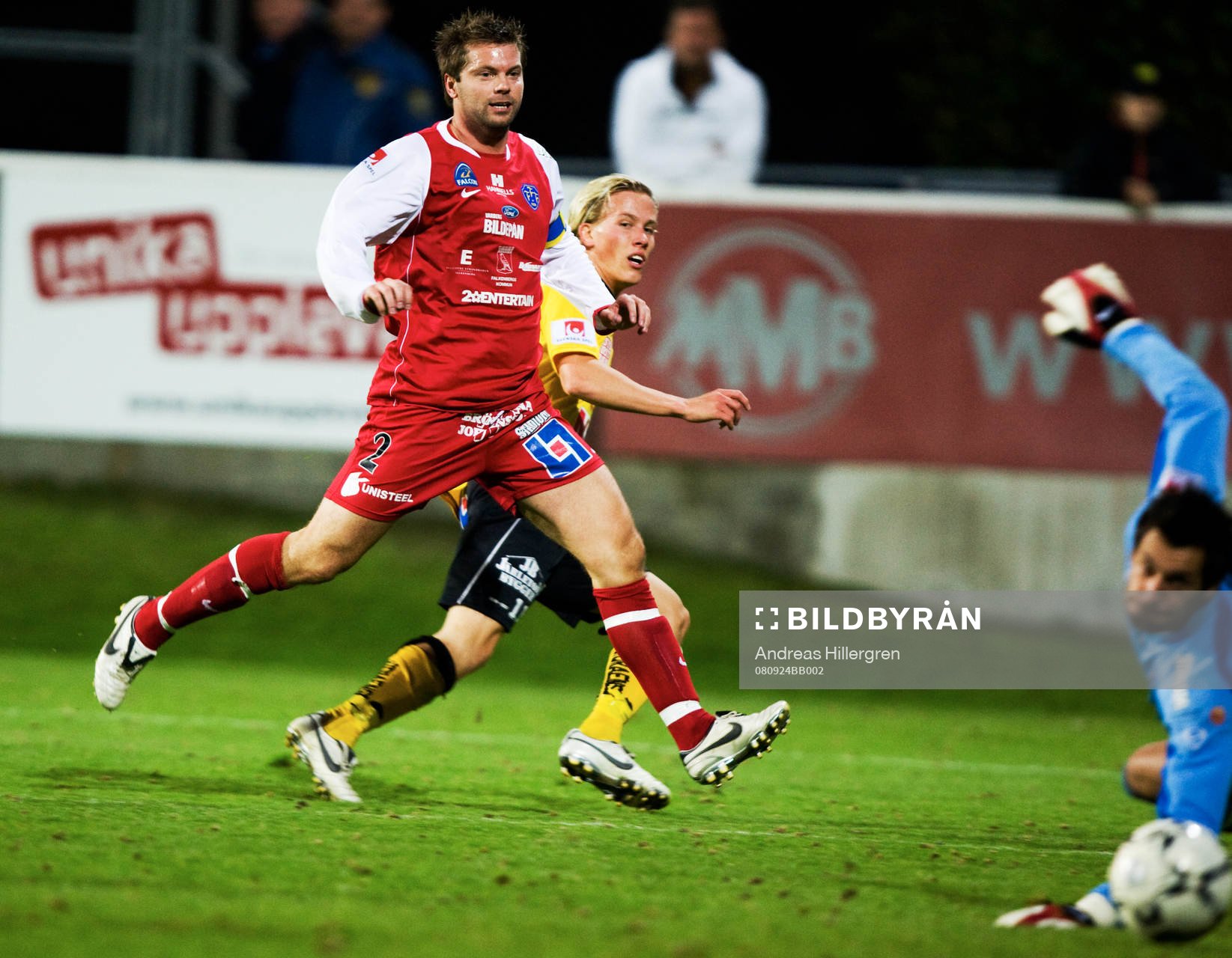 Stojan Lukic, målvakt, Adam Berner och David Rehn