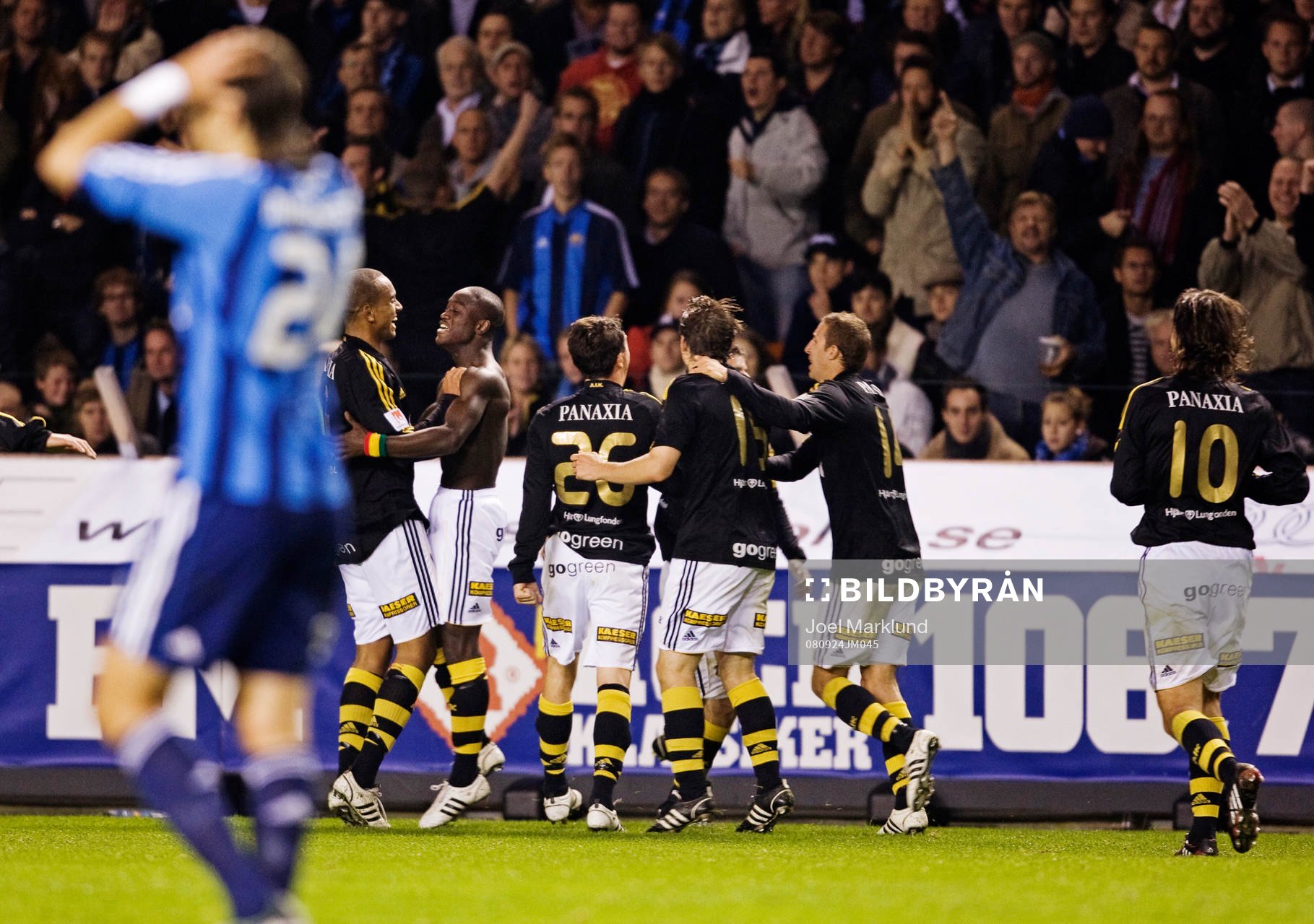 AIK-spelarna jubel