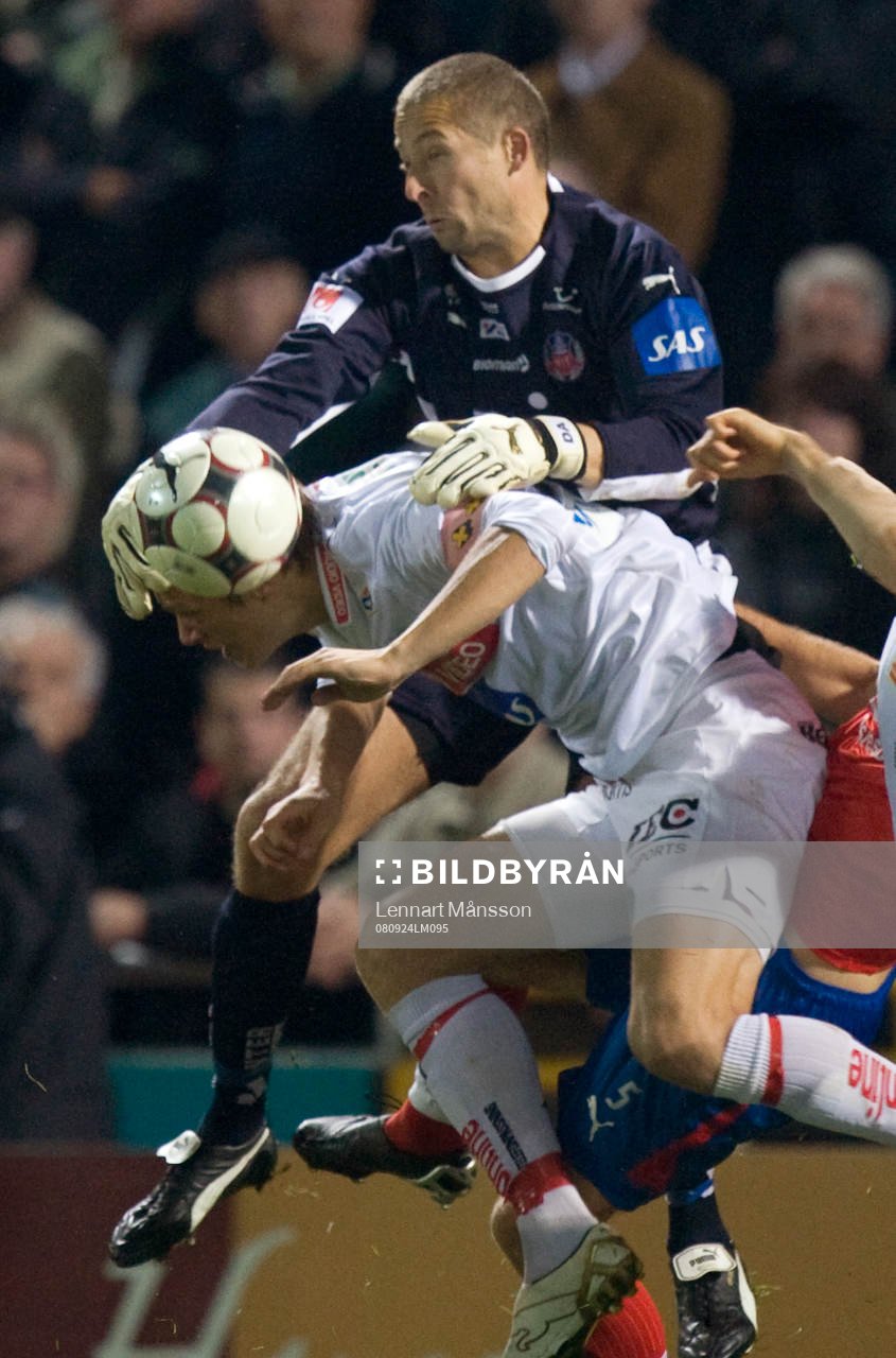 Daniel Andersson, målvakt och Viktor Elm