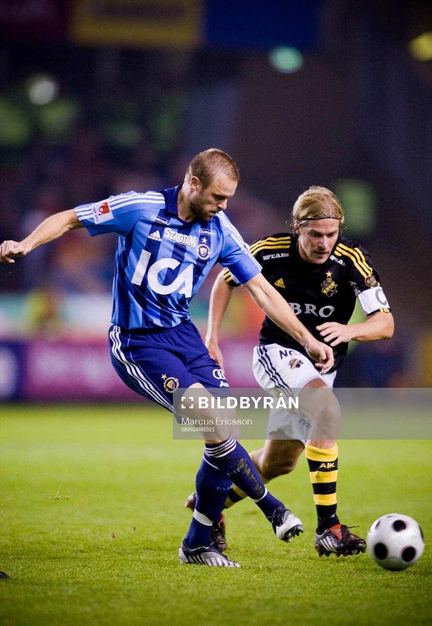 Kaptenerna Mattias Jonson, Djurgården,  och Daniel