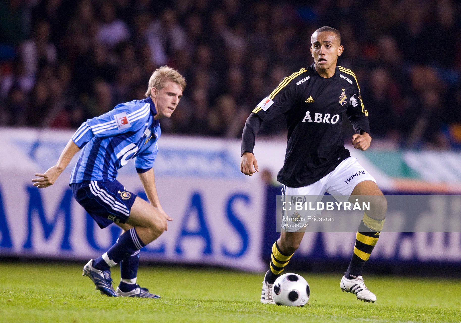 Walid Atta, AIK, och Johan Oremo,  Djurgården