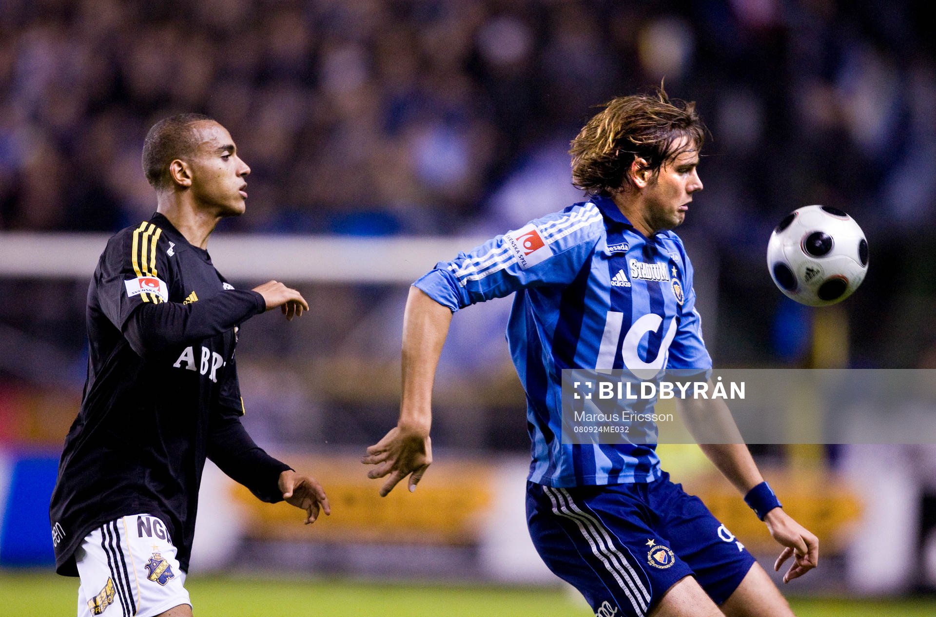 Walid Atta, AIK, och Mikael Dahlberg, Djurgården
