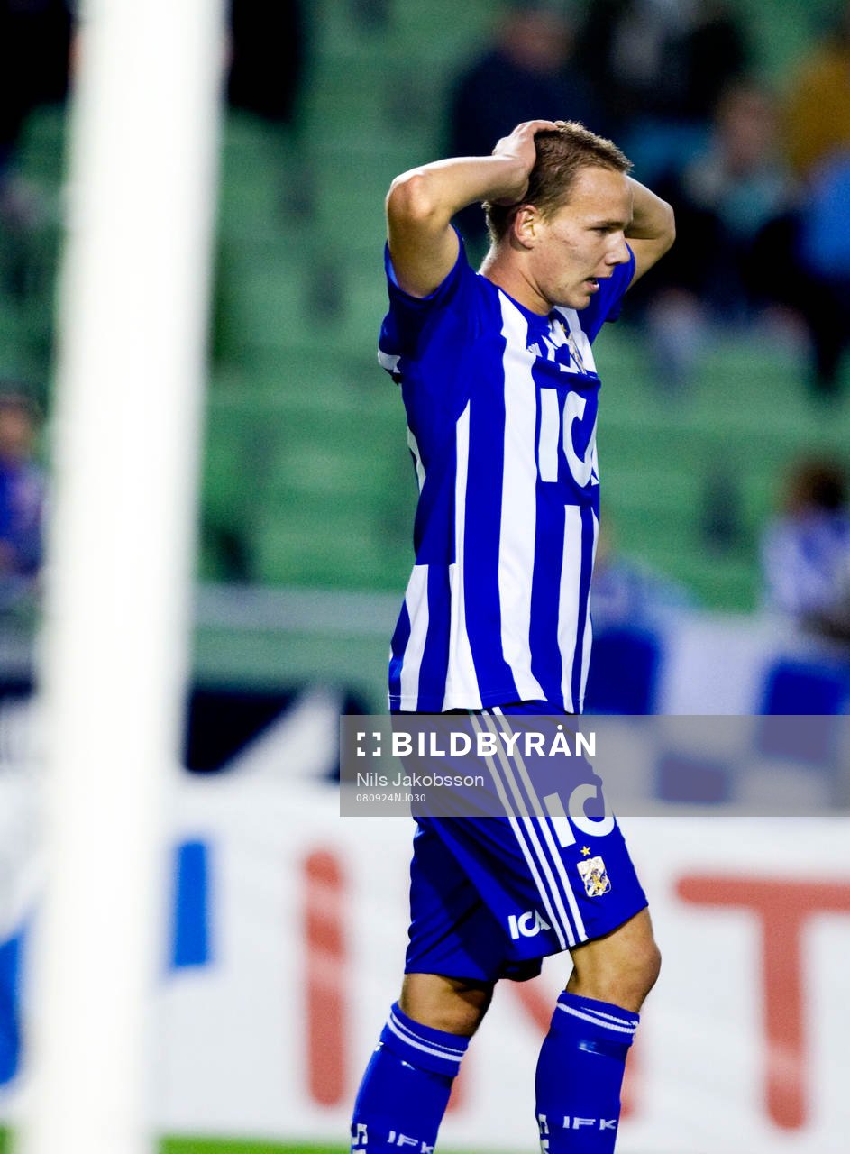 Mathias Eteus, Göteborg, allsvensk debut, depp