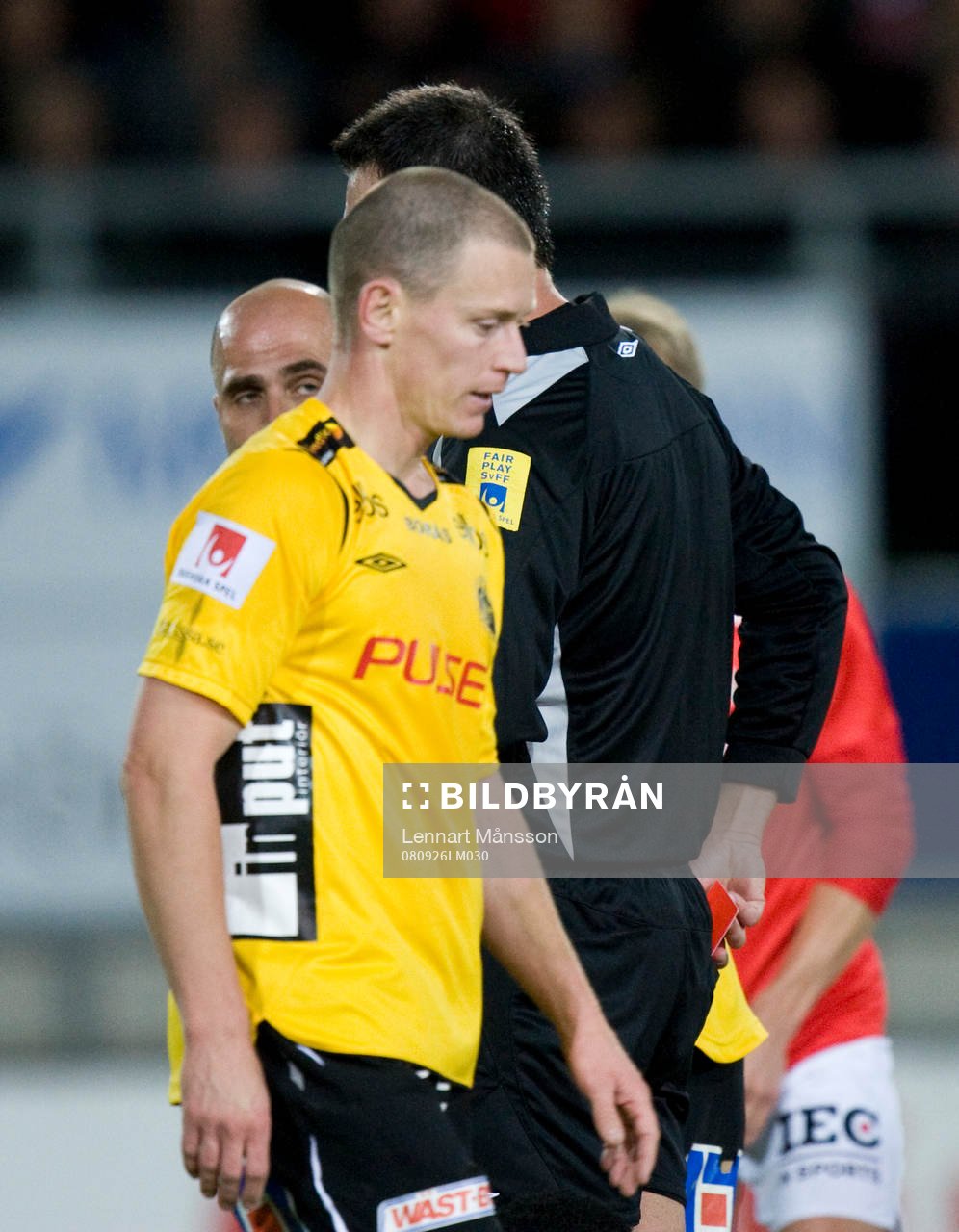 Utvisning, Andreas Augustsson, domare Martin Ingvarsson