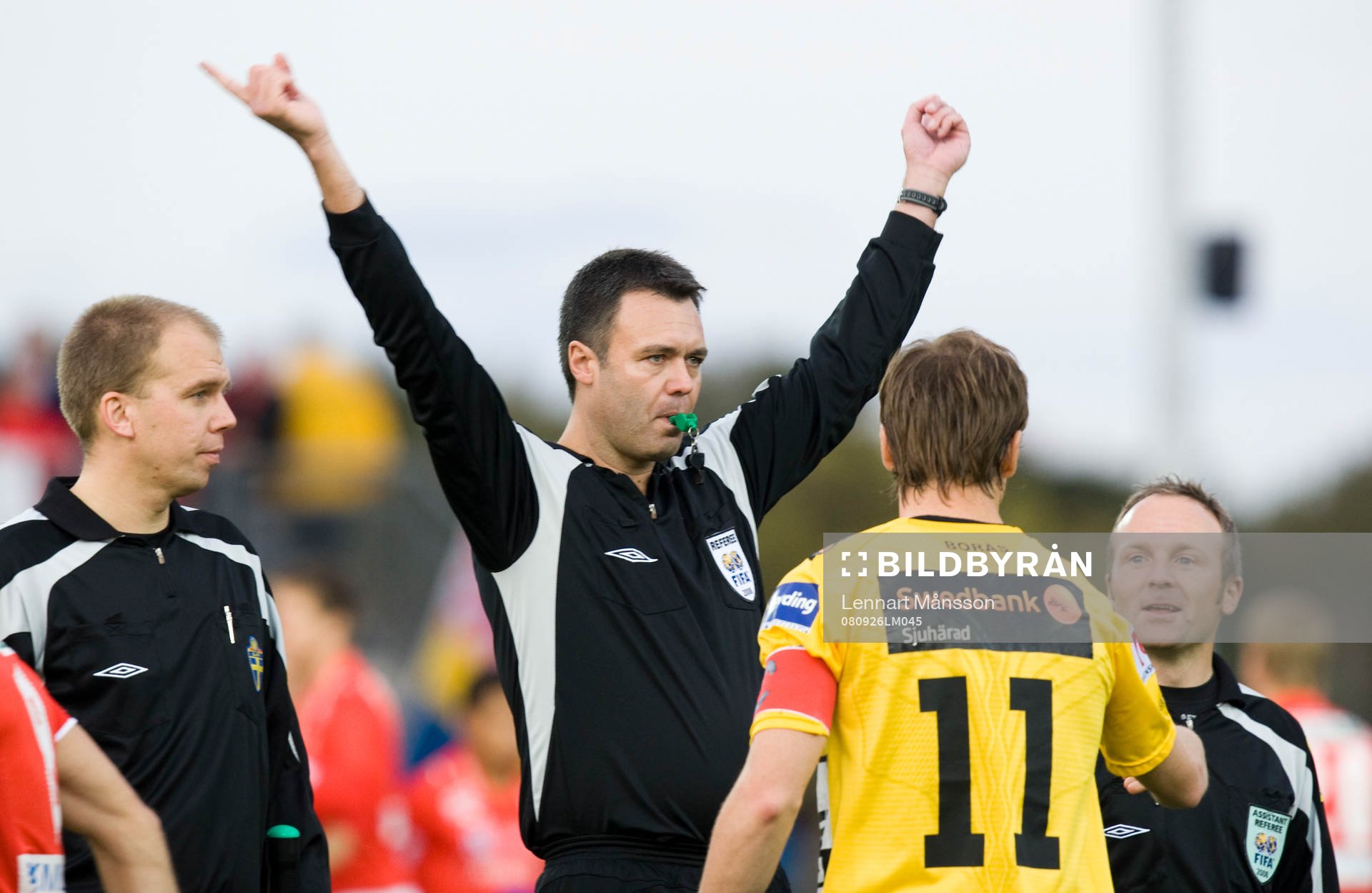 Rekorddomaren Martin Ingvarsson. Domare