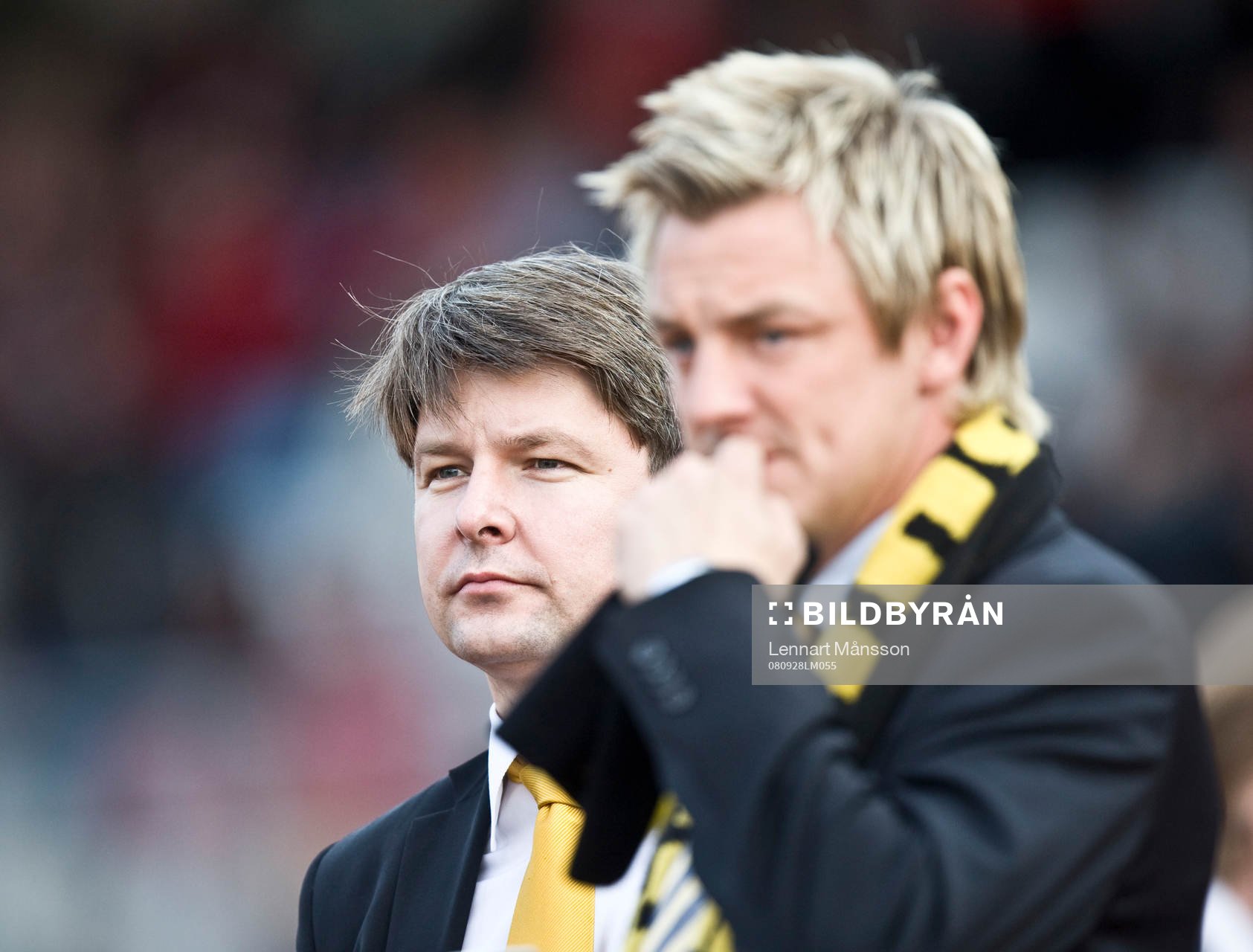Bo Johansson, ordförande, bakom Mathias Svensson