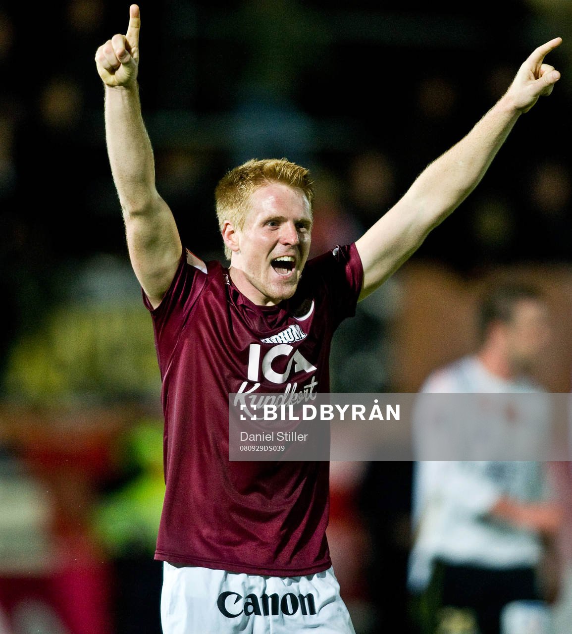Fotboll, Superettan, Qviding  Josef Karlsson, Qviding, jubel