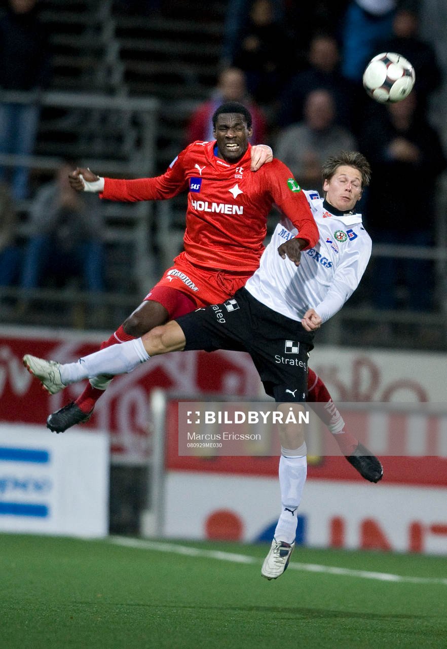 Russell Mwafulirwa, IFK Norrköping, och Patrik Anttonen,