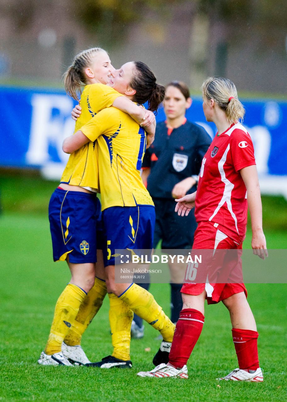 Sofia Jakobsson, Antonia Göransson, jubel, Sverige