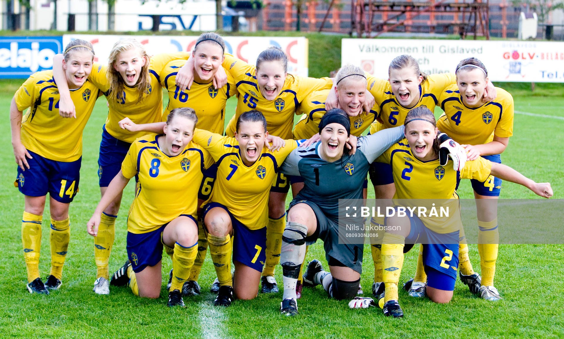 Glada svenska tjejer, jubel, Emma Åberg Zingmark, Sofia