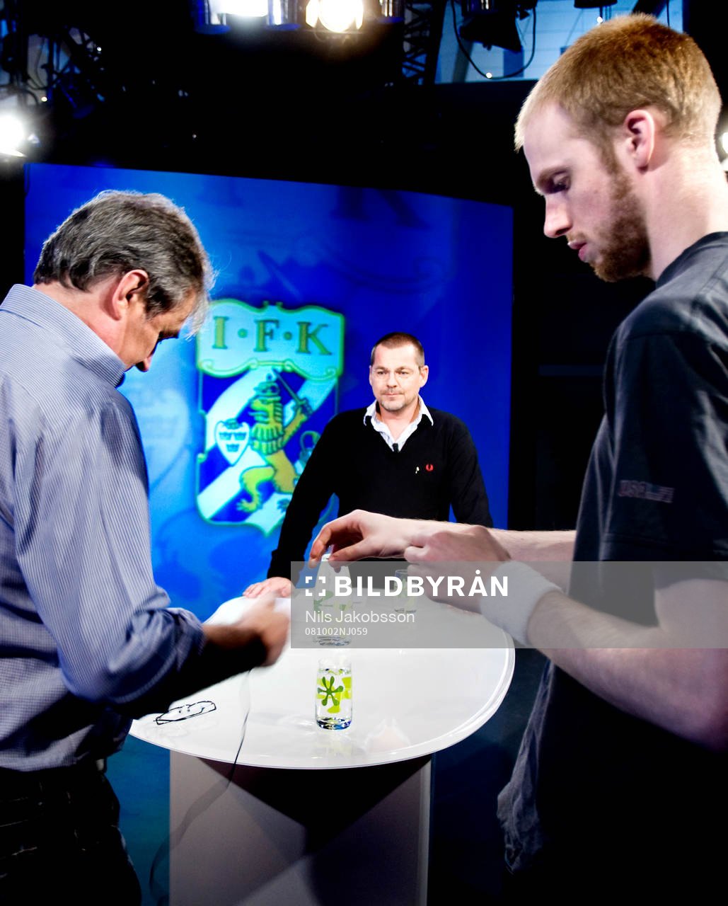Fotboll, inspelning av kanal lokals program med tema IFK