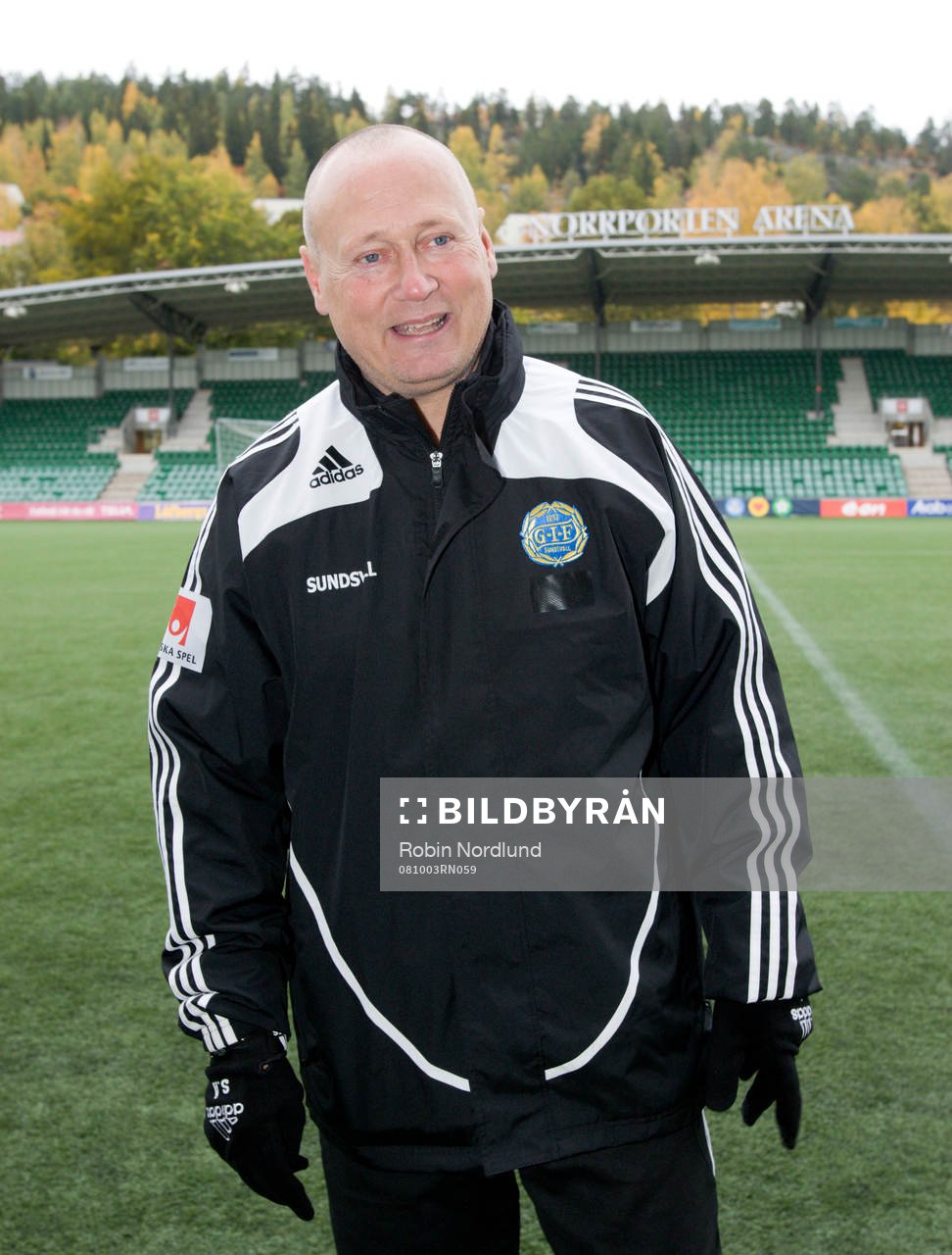 Sören Åkeby, tränare, med sin nya klubb GIF Sundsvall